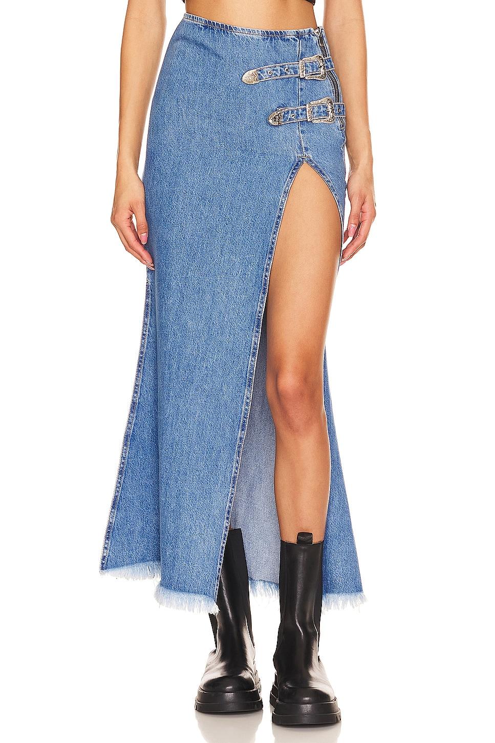 western maxi skirt