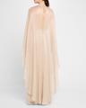 wet look flowy caftan gown