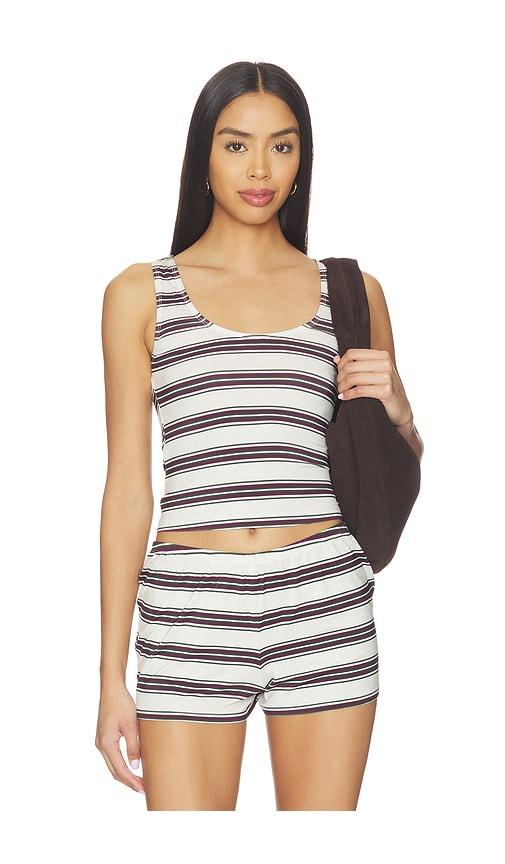 weworewhat scoop fitted tank in light grey,burgundy.