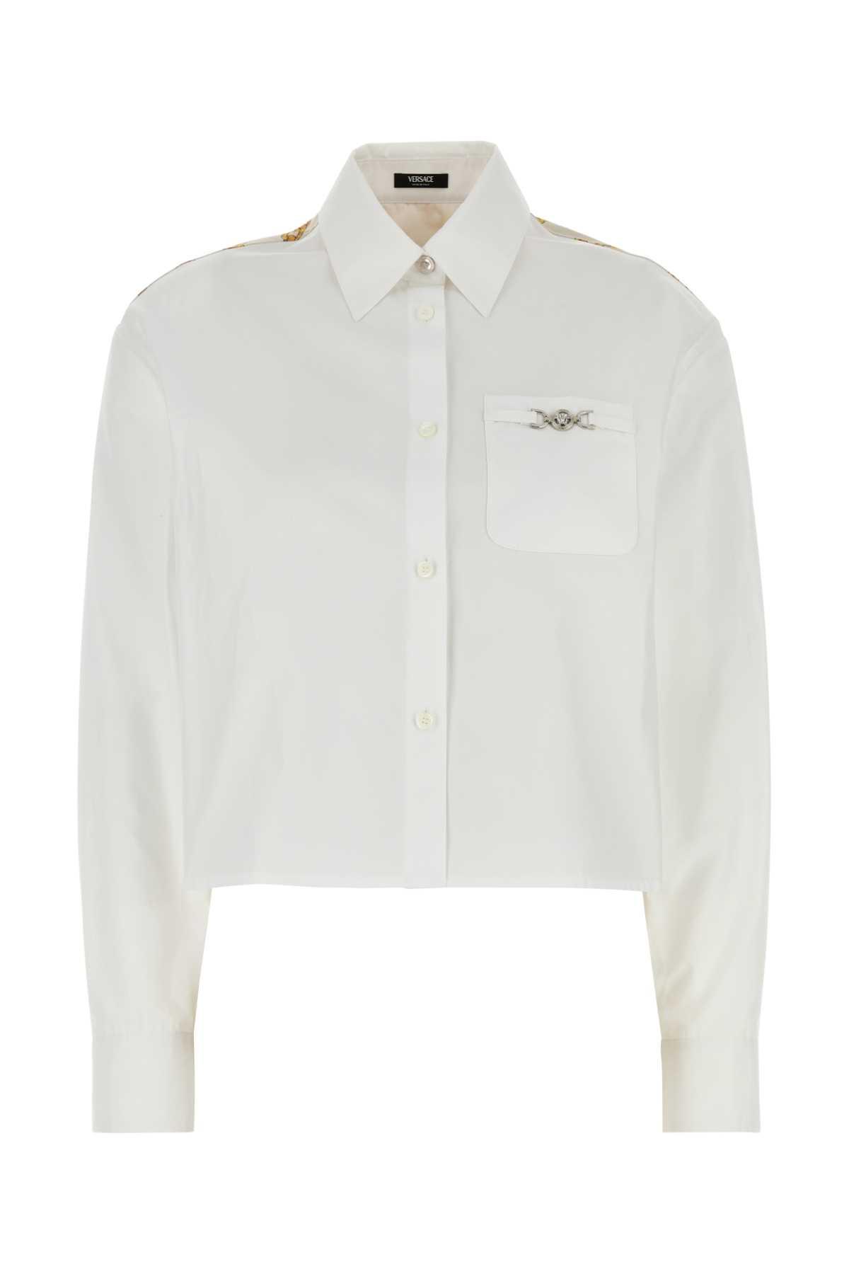 white poplin shirt