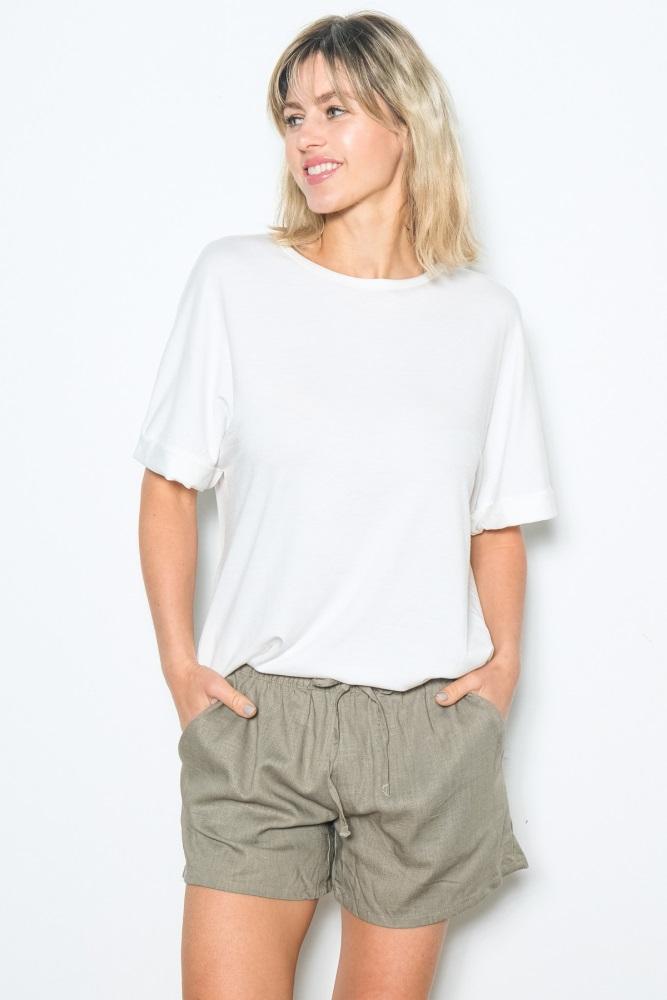 white relaxed fit t-shirt