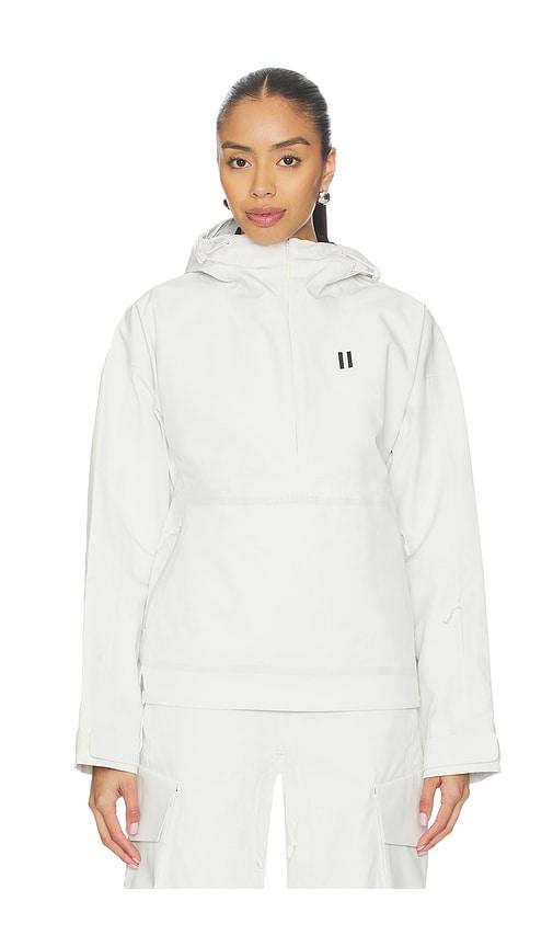 whitespace performance anorak jacket in white.