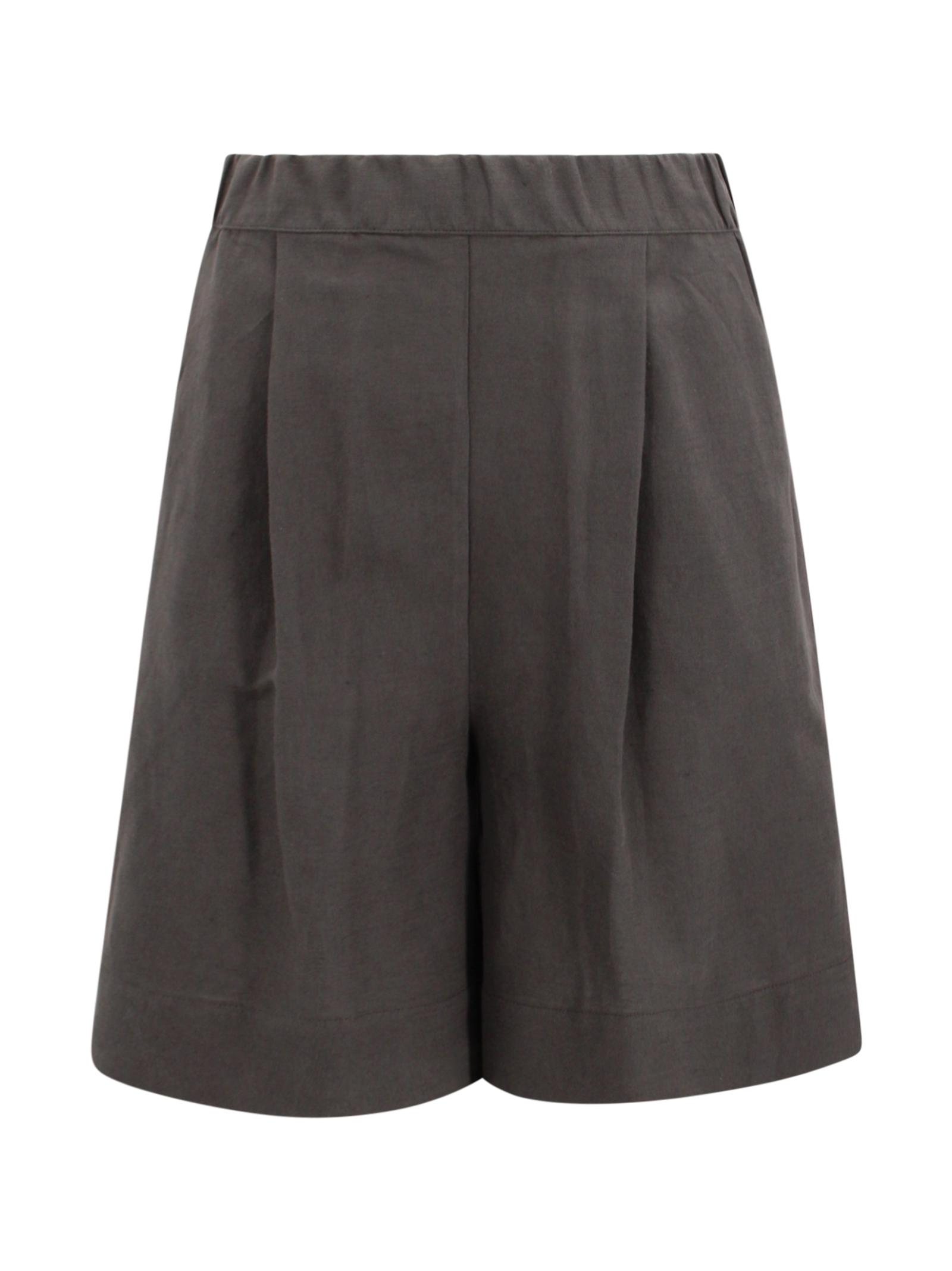 whyci shorts fondente linen - women
