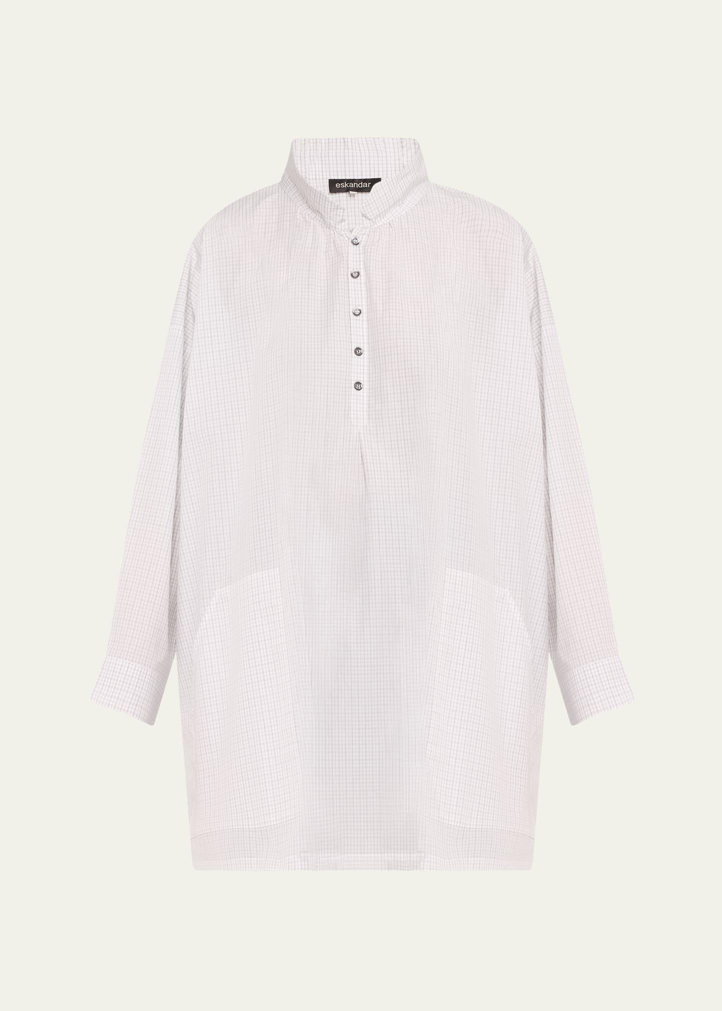 wide a-line artists smock (long plus length)