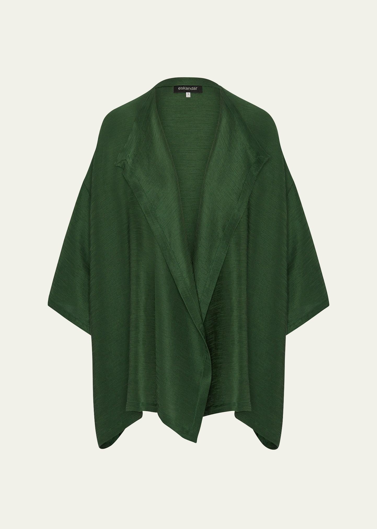 wide a-line jacket coat (mid plus length)