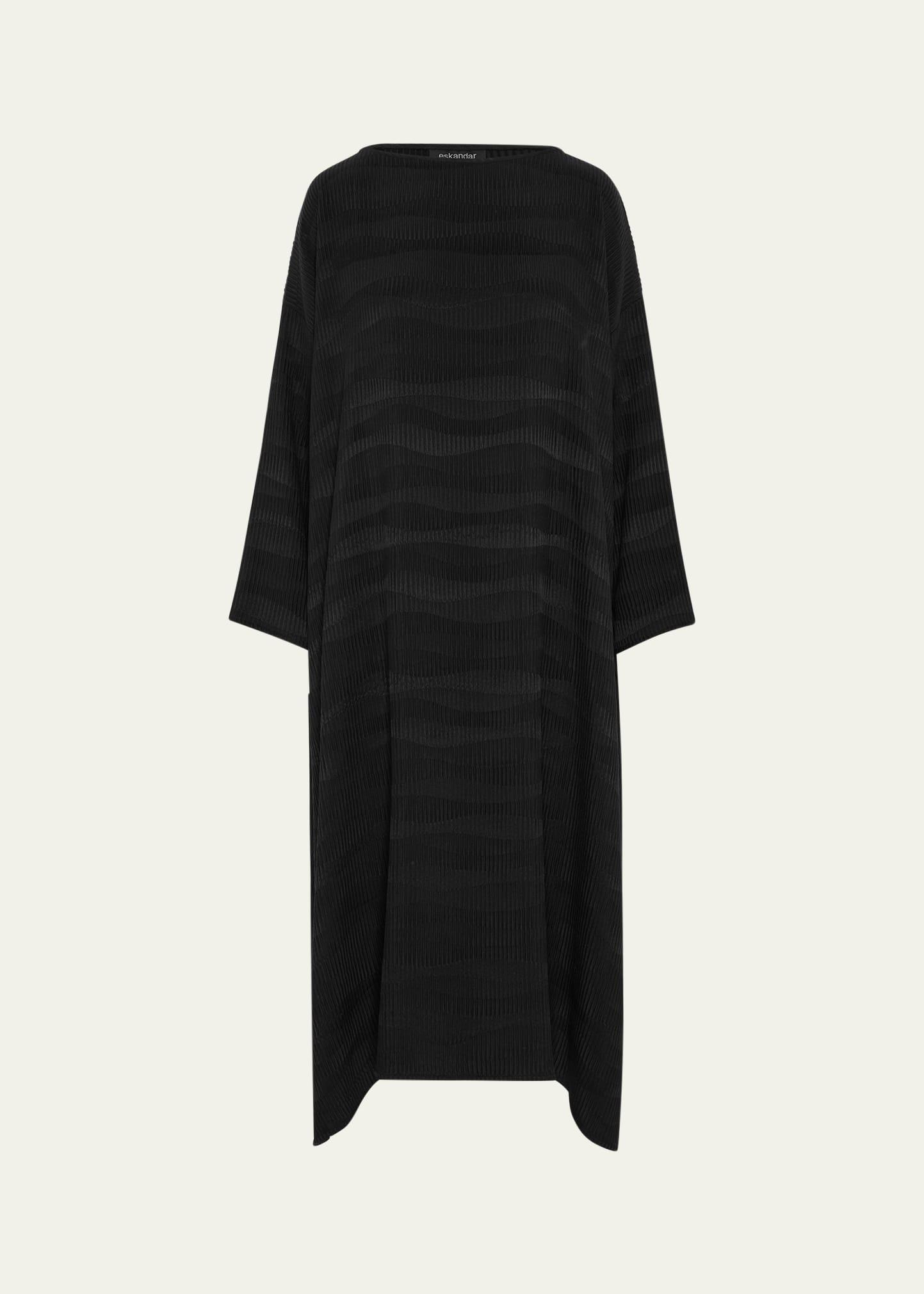 wide a-line scoop neck dress