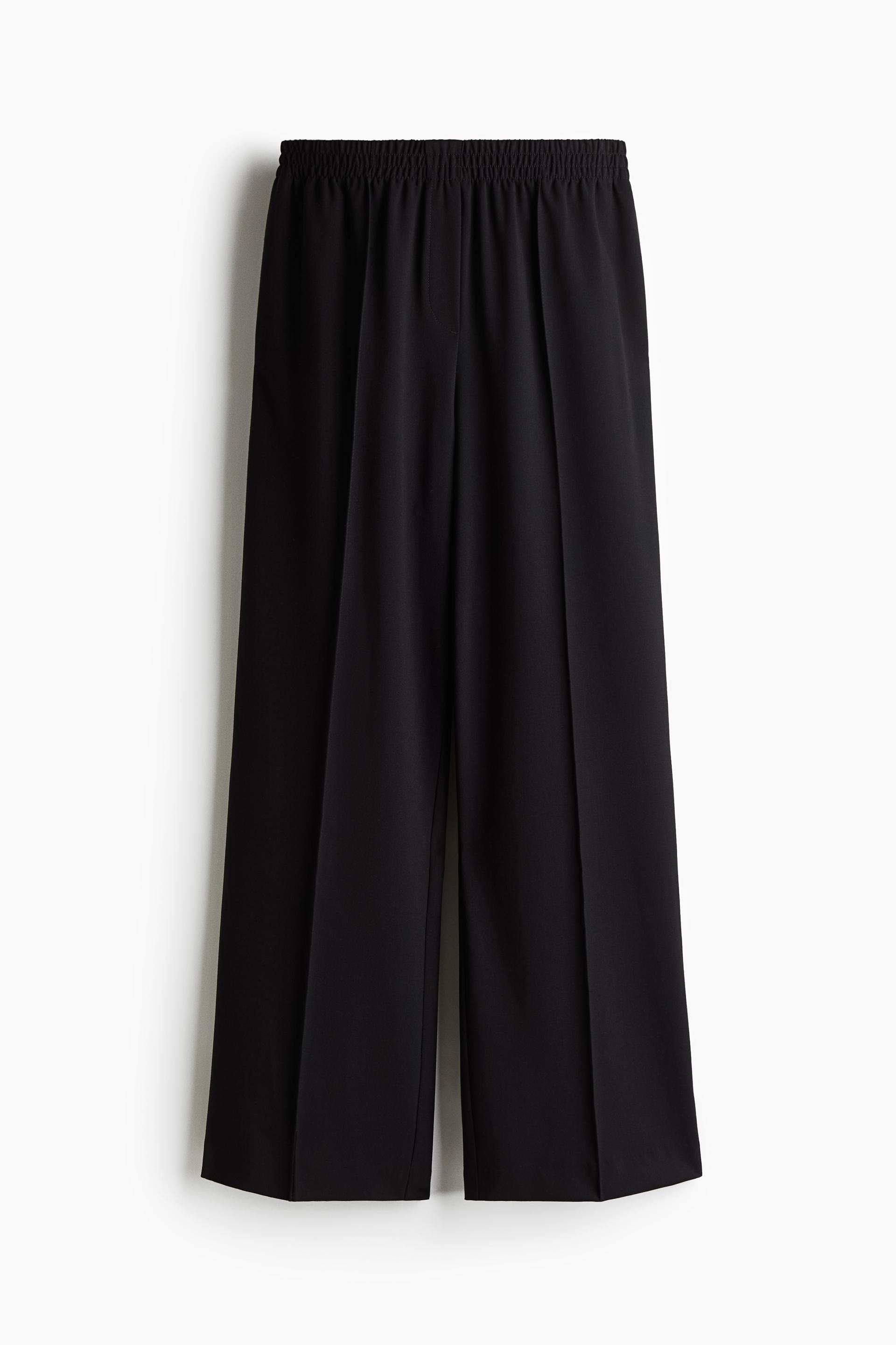wide crease-detail pants