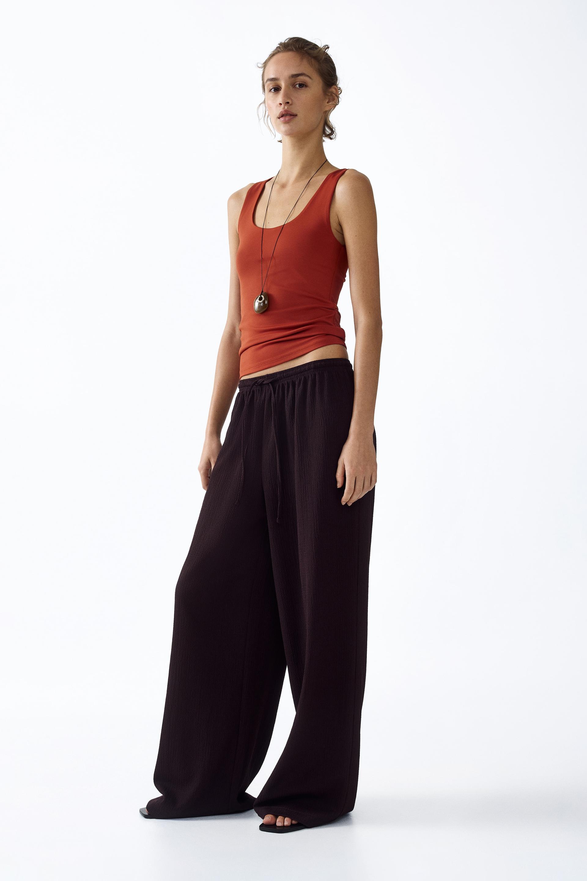 wide-cut pull-on pants