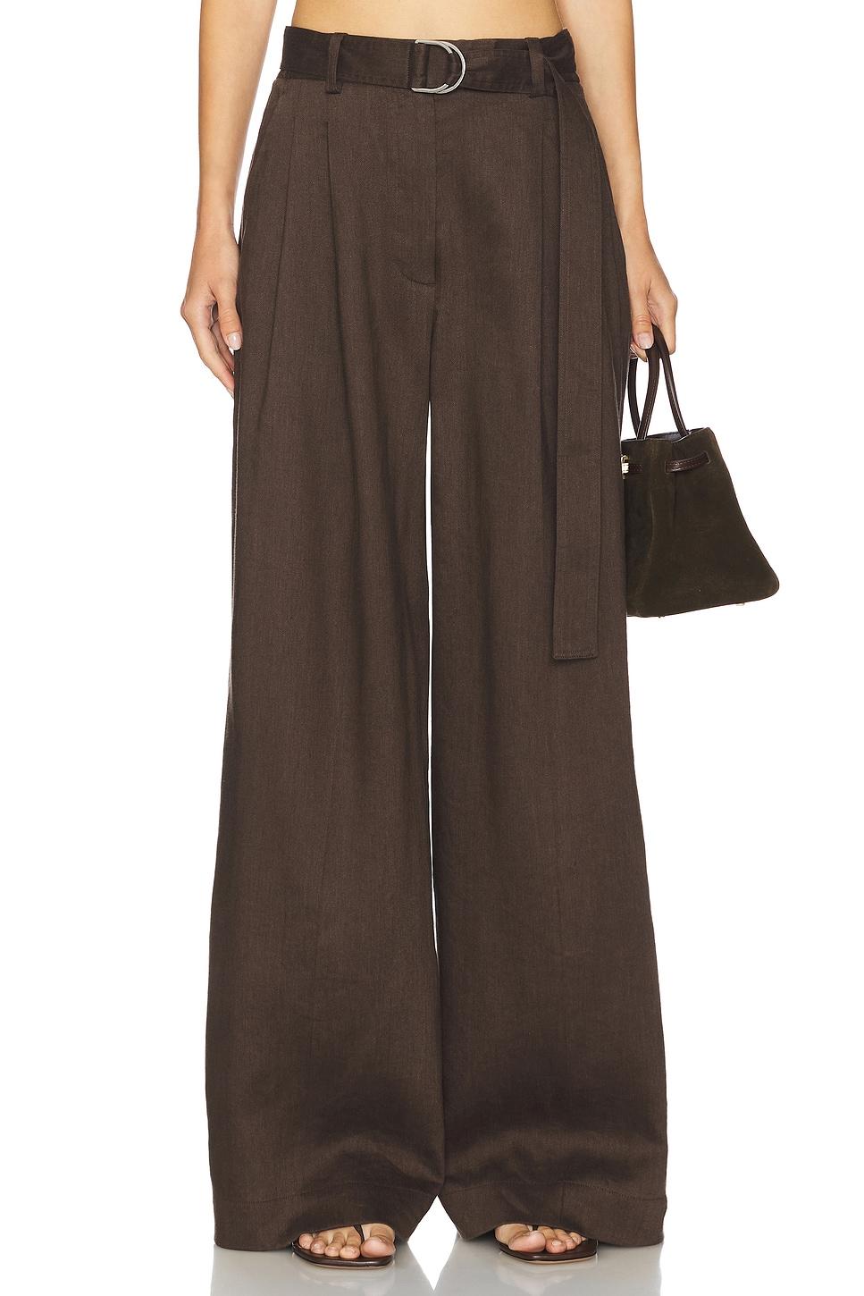 wide double pleated trouser