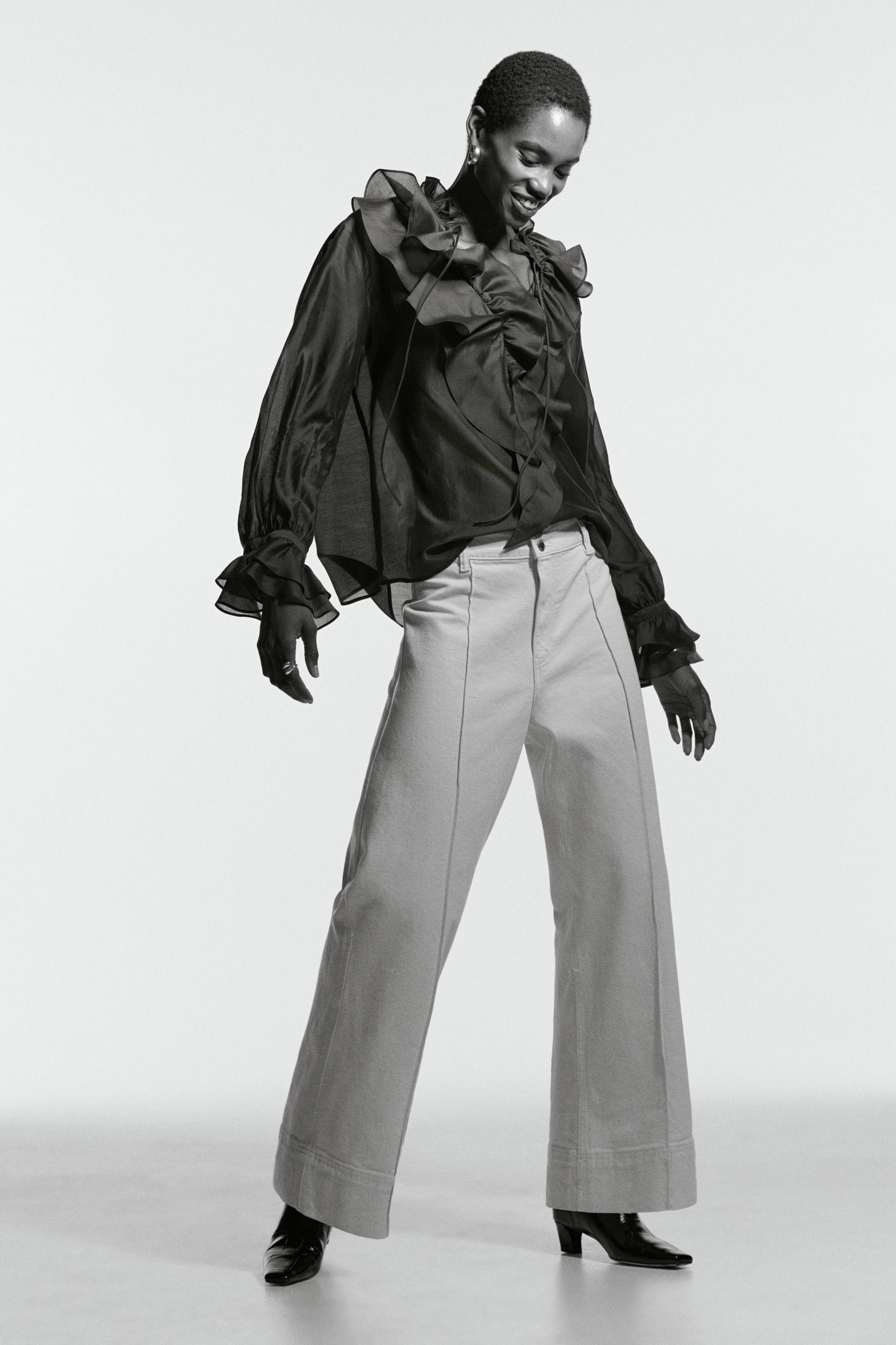 wide high ankle jeans