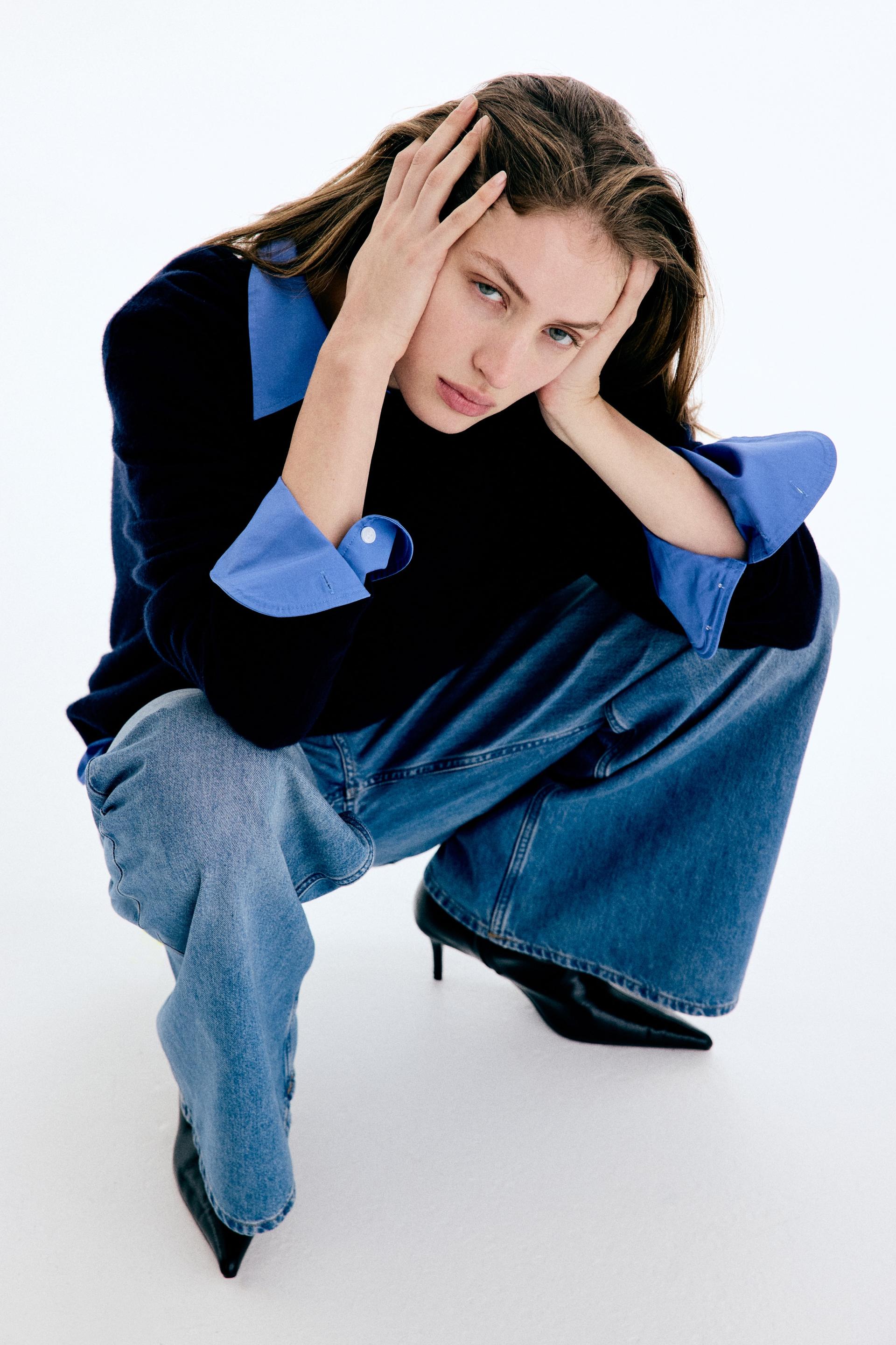 wide high waist jeans
