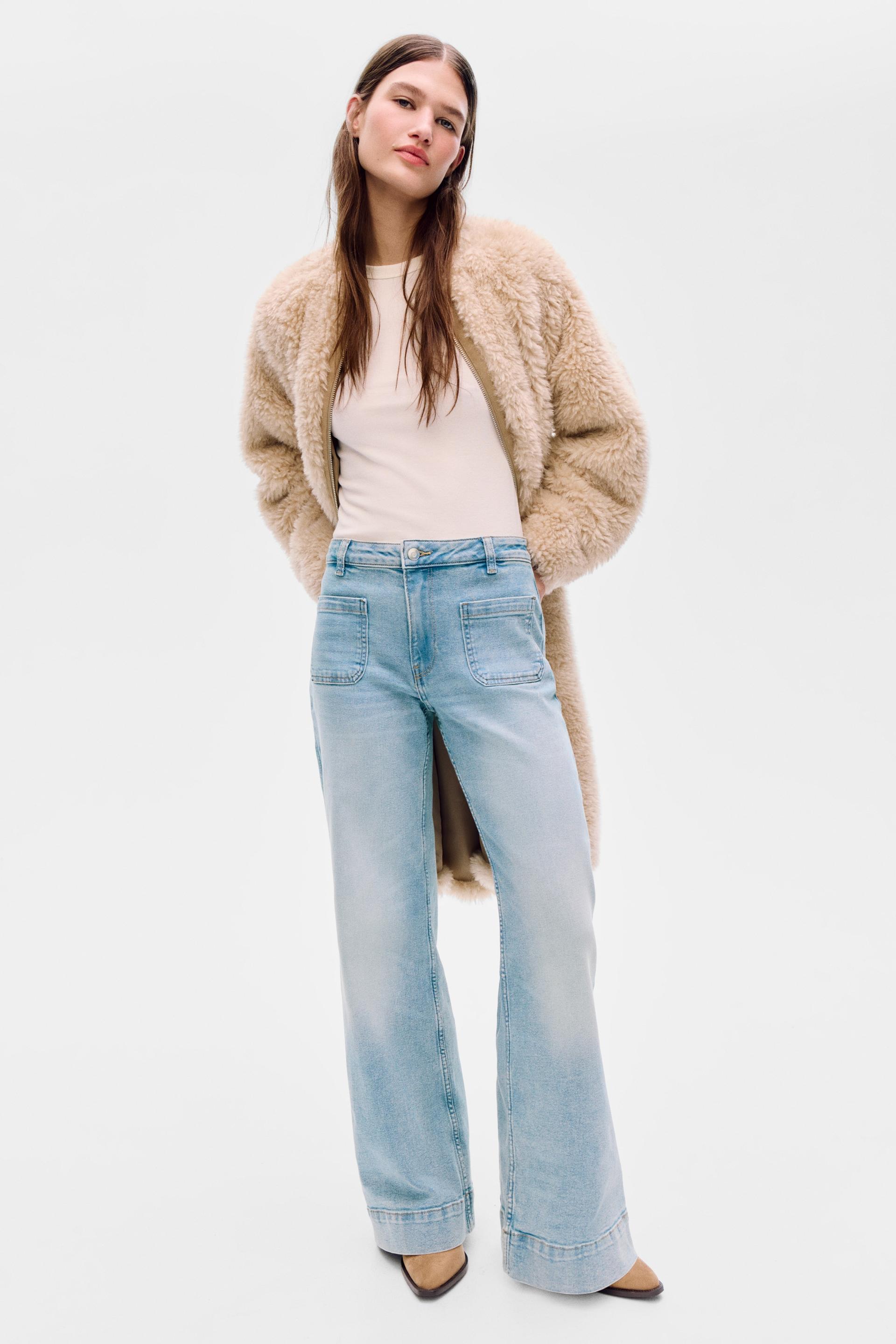 wide high waist jeans