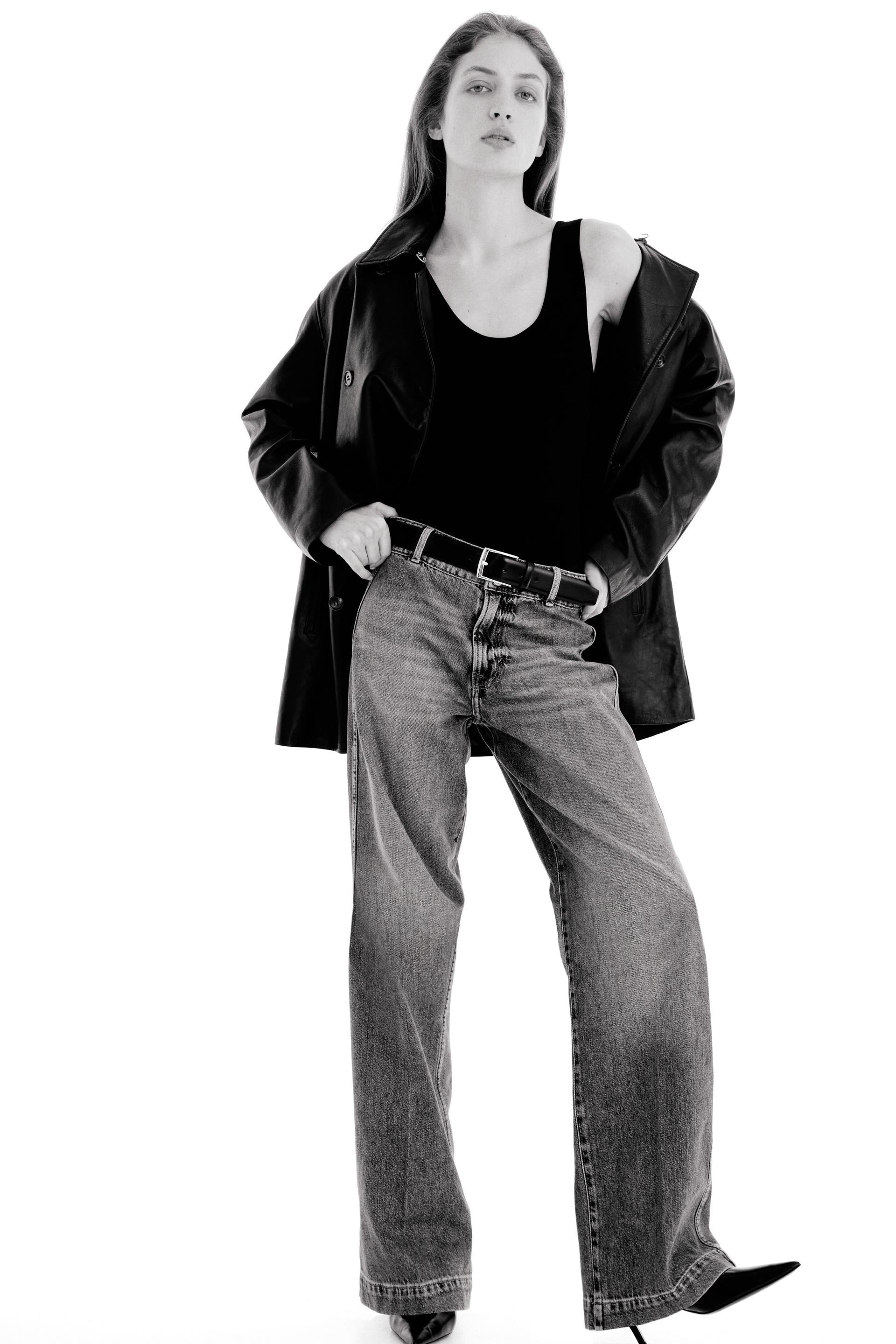 wide high waist jeans