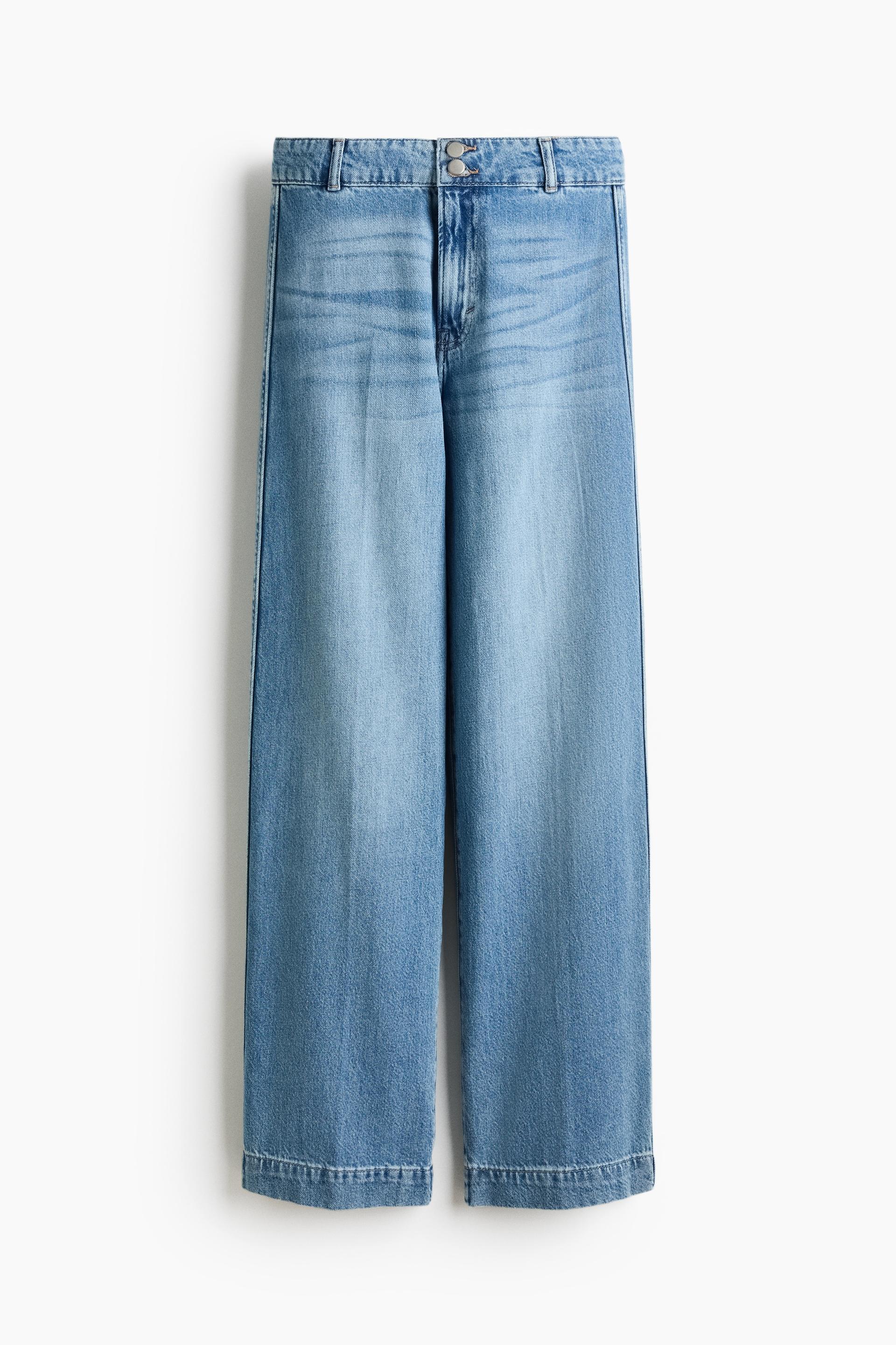 wide high waist jeans