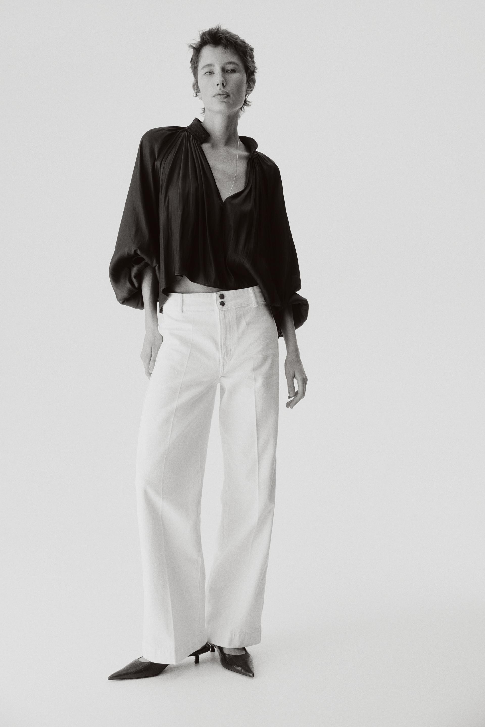 wide high waist jeans
