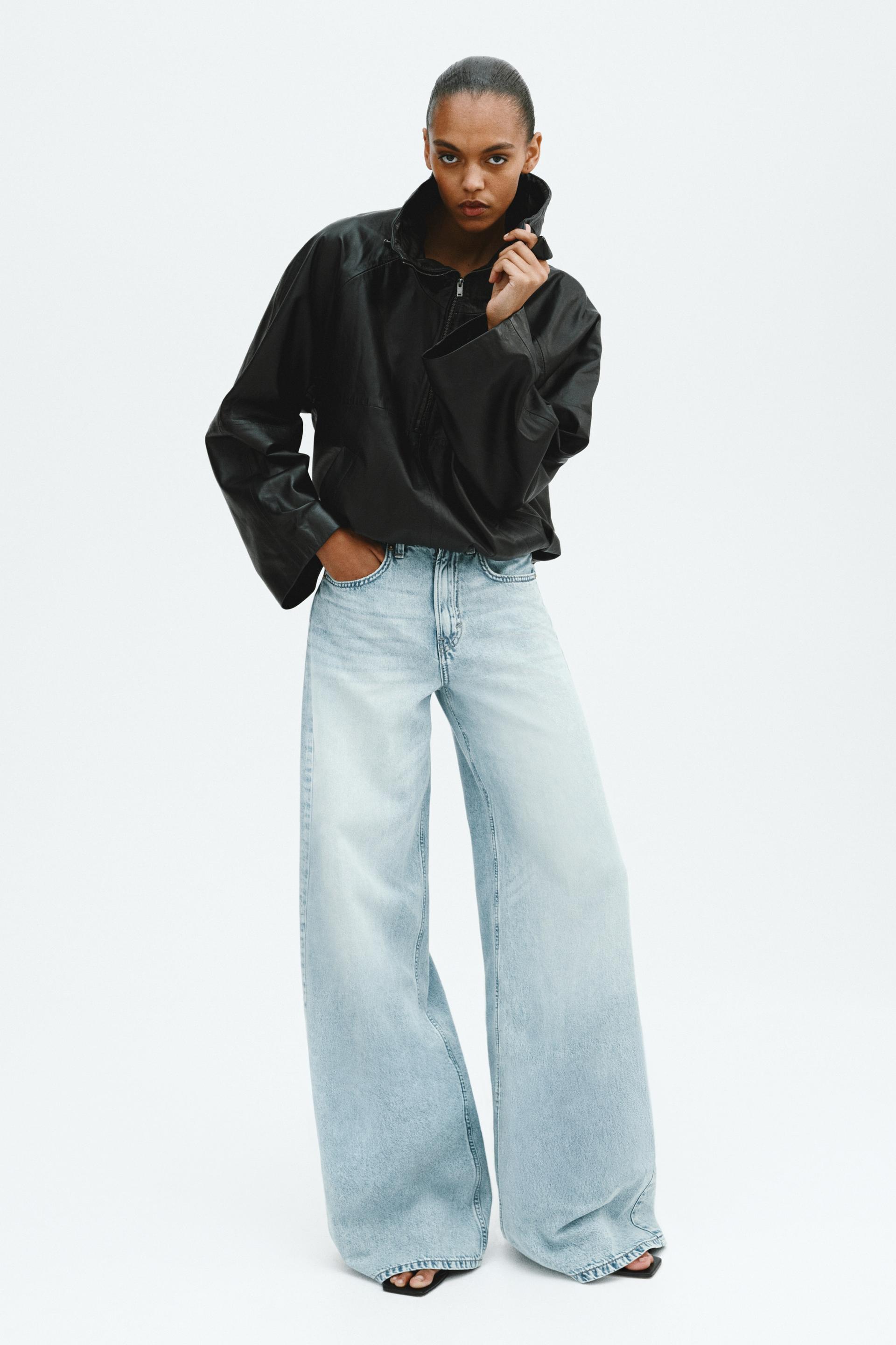 wide high waist jeans