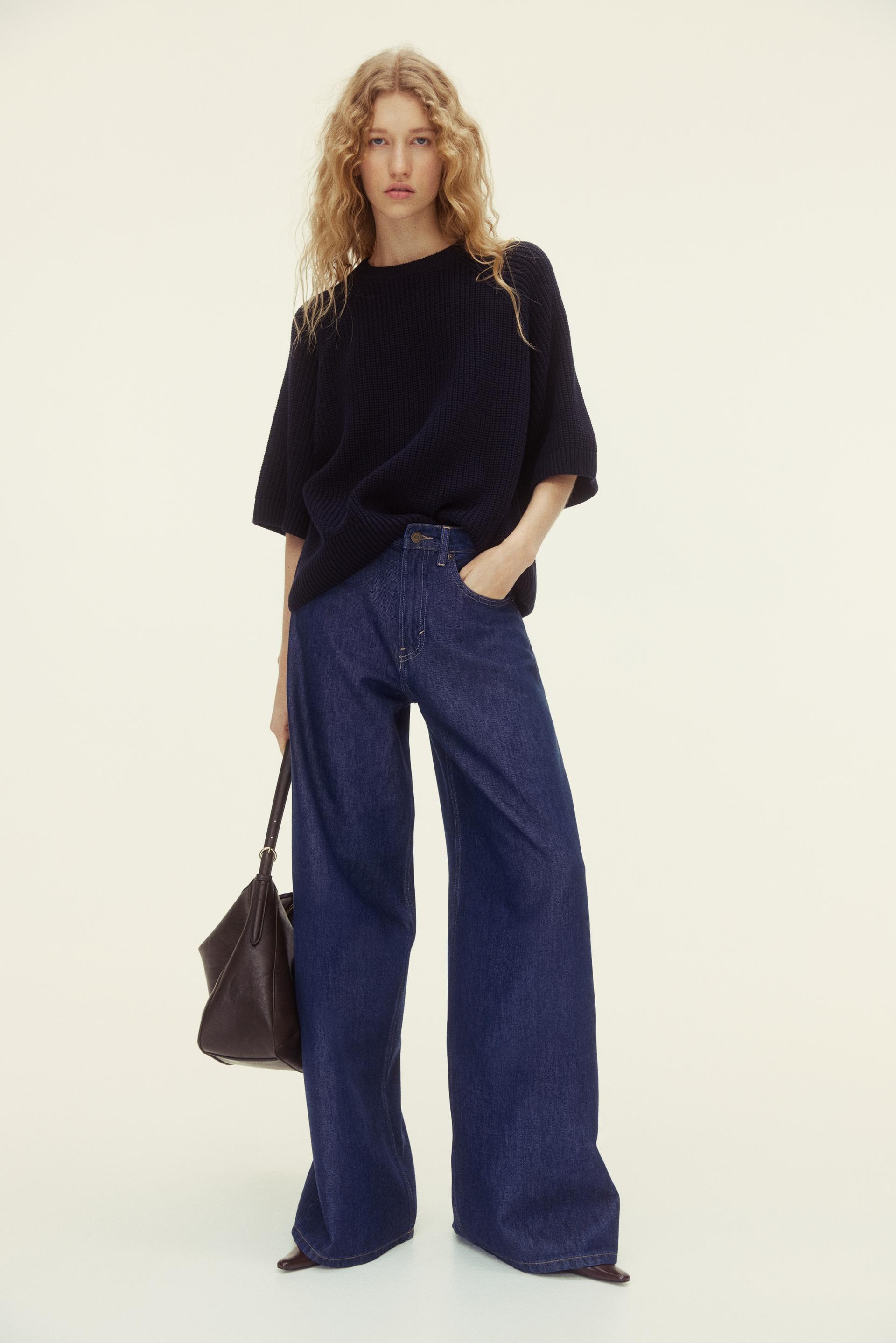 wide high waist jeans