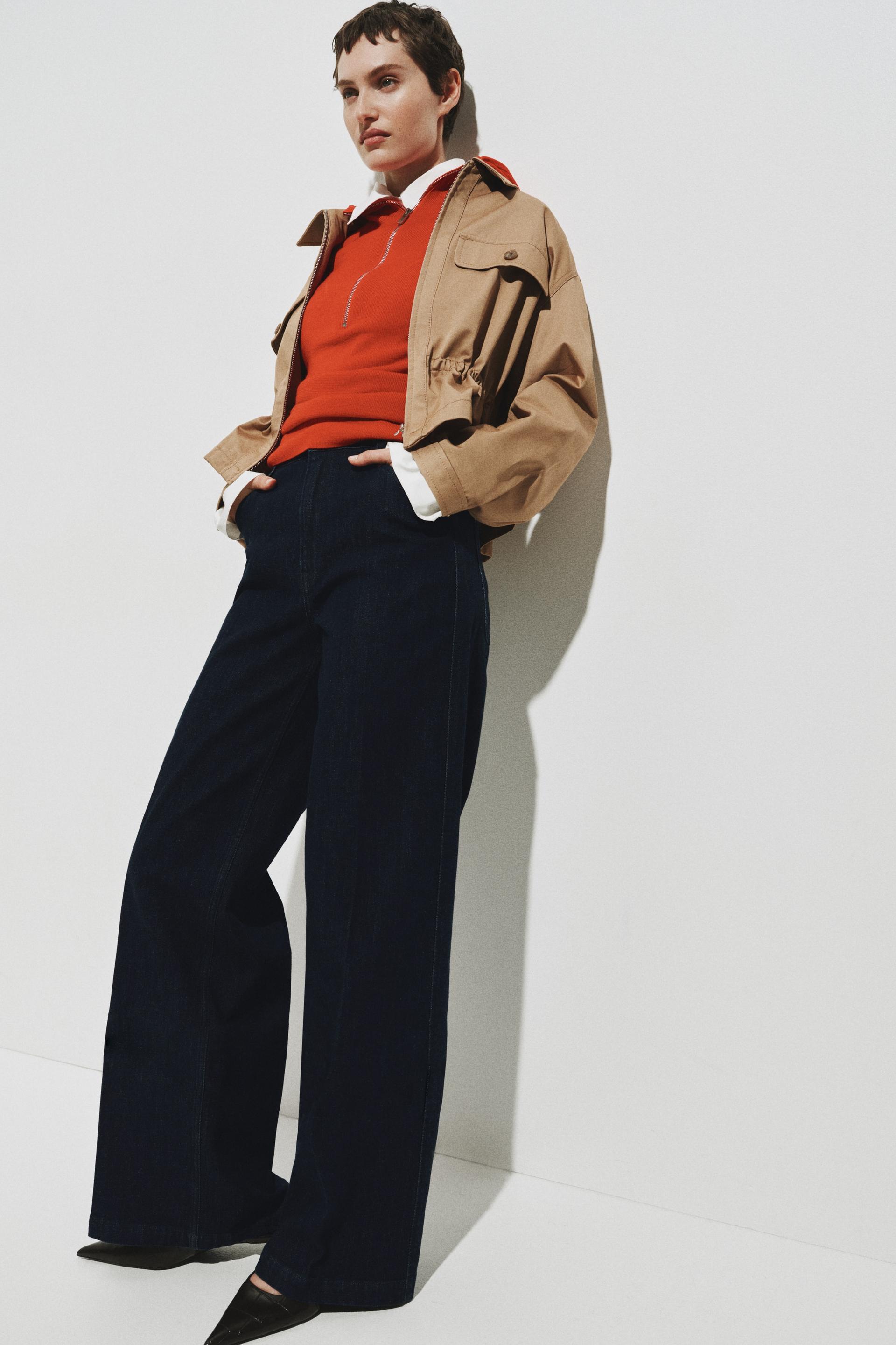 wide high waist jeans