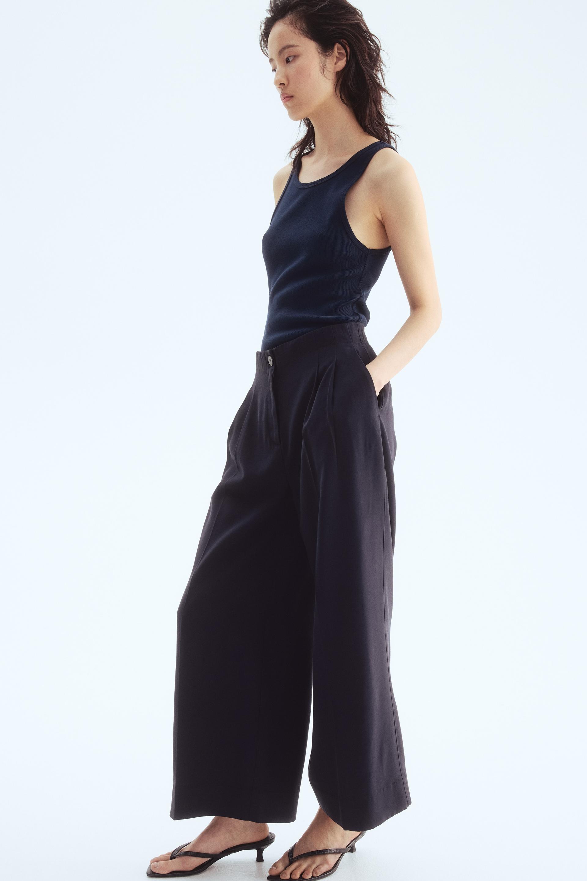 wide-leg ankle-length pants