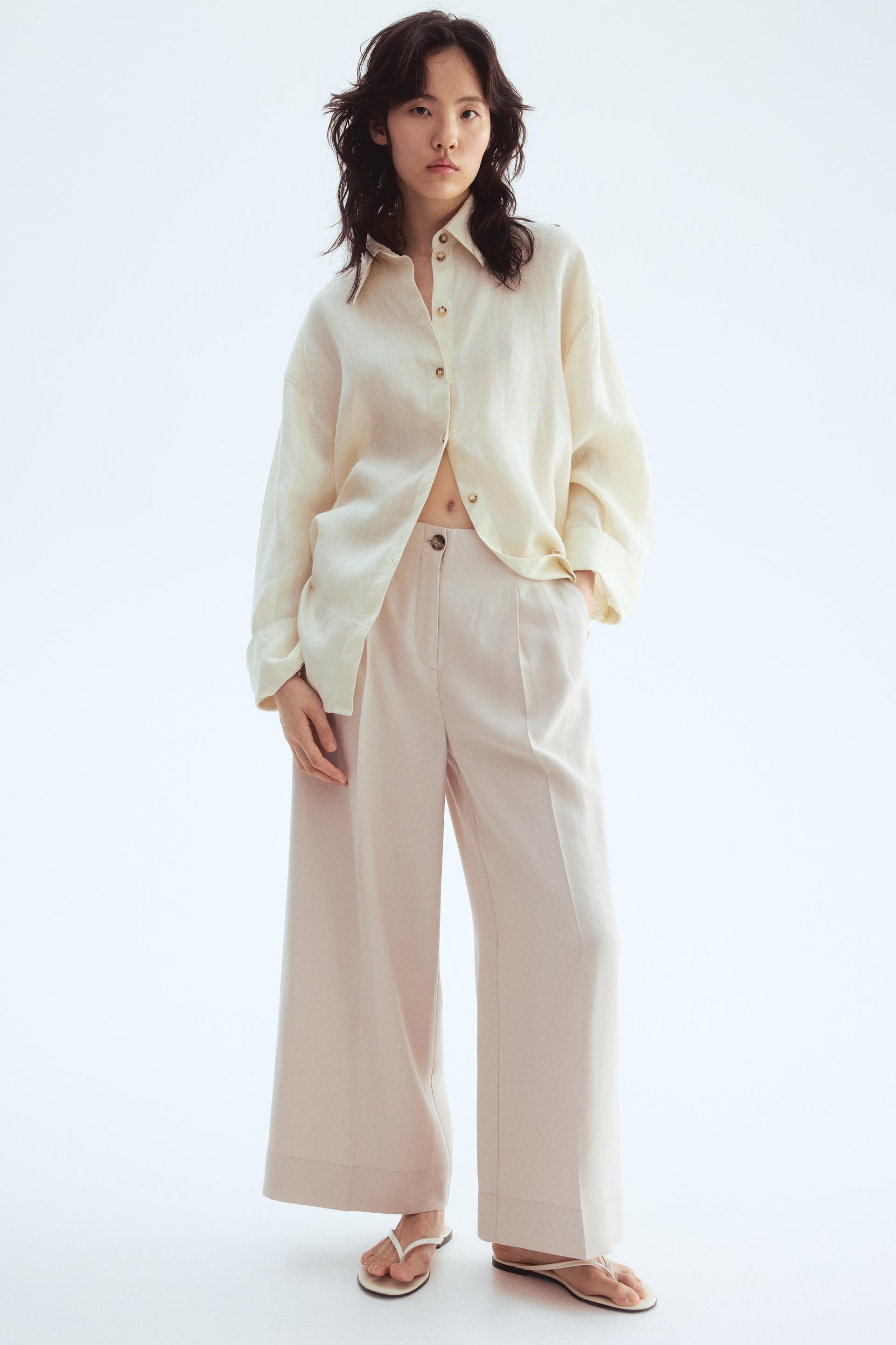 wide-leg ankle-length pants