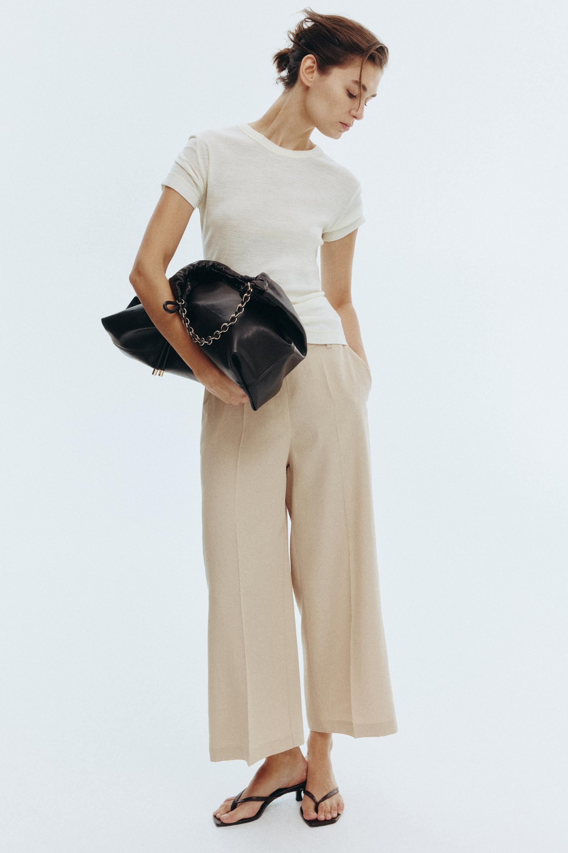 wide-leg ankle-length pants