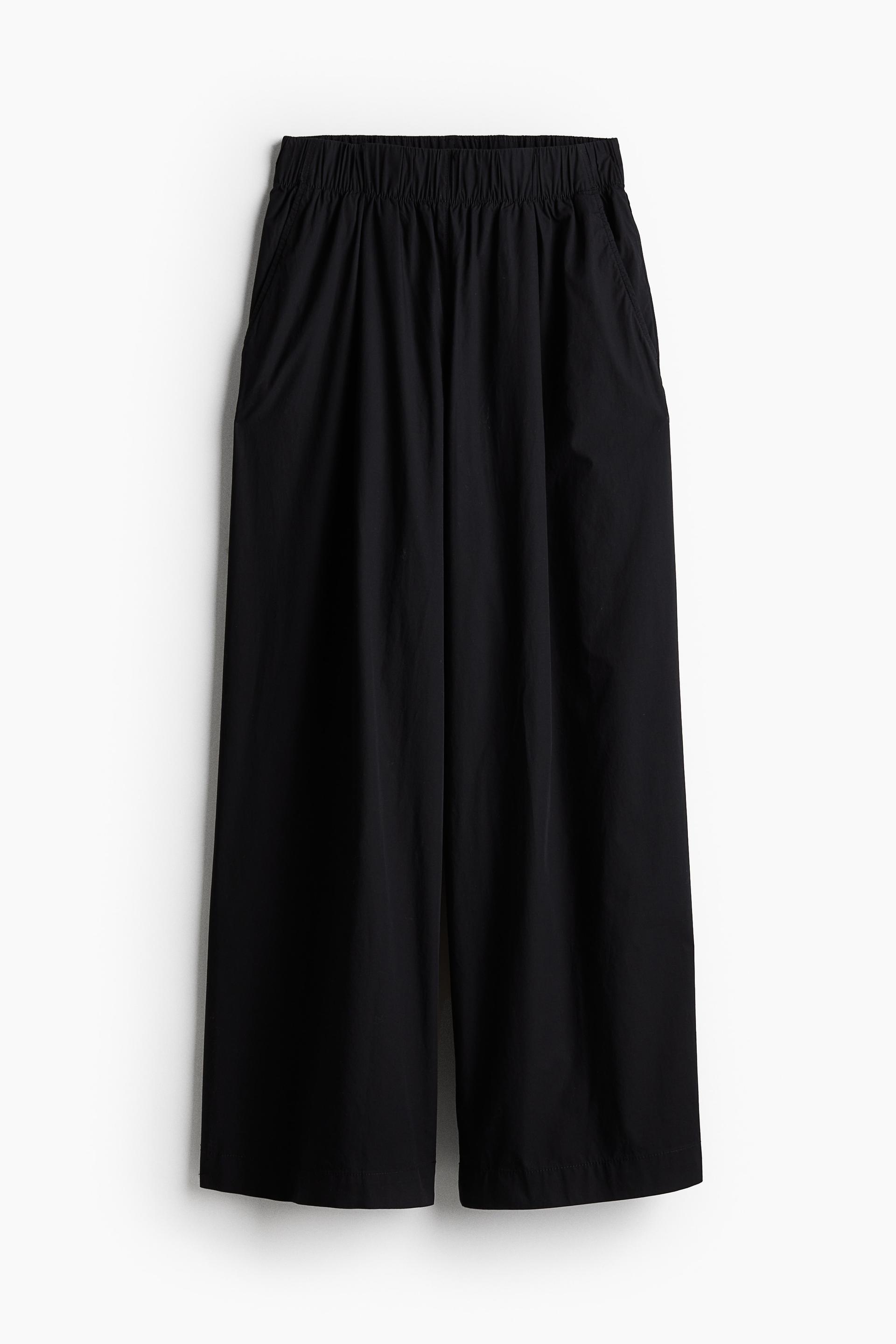 wide-leg cotton pants