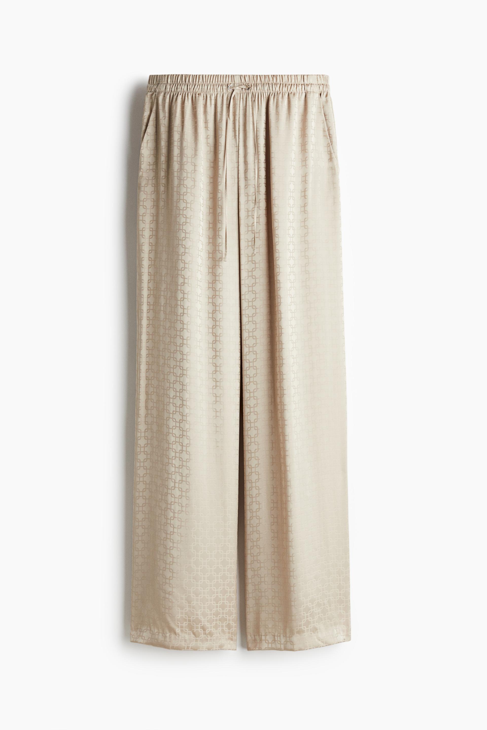 wide-leg drawstring pants