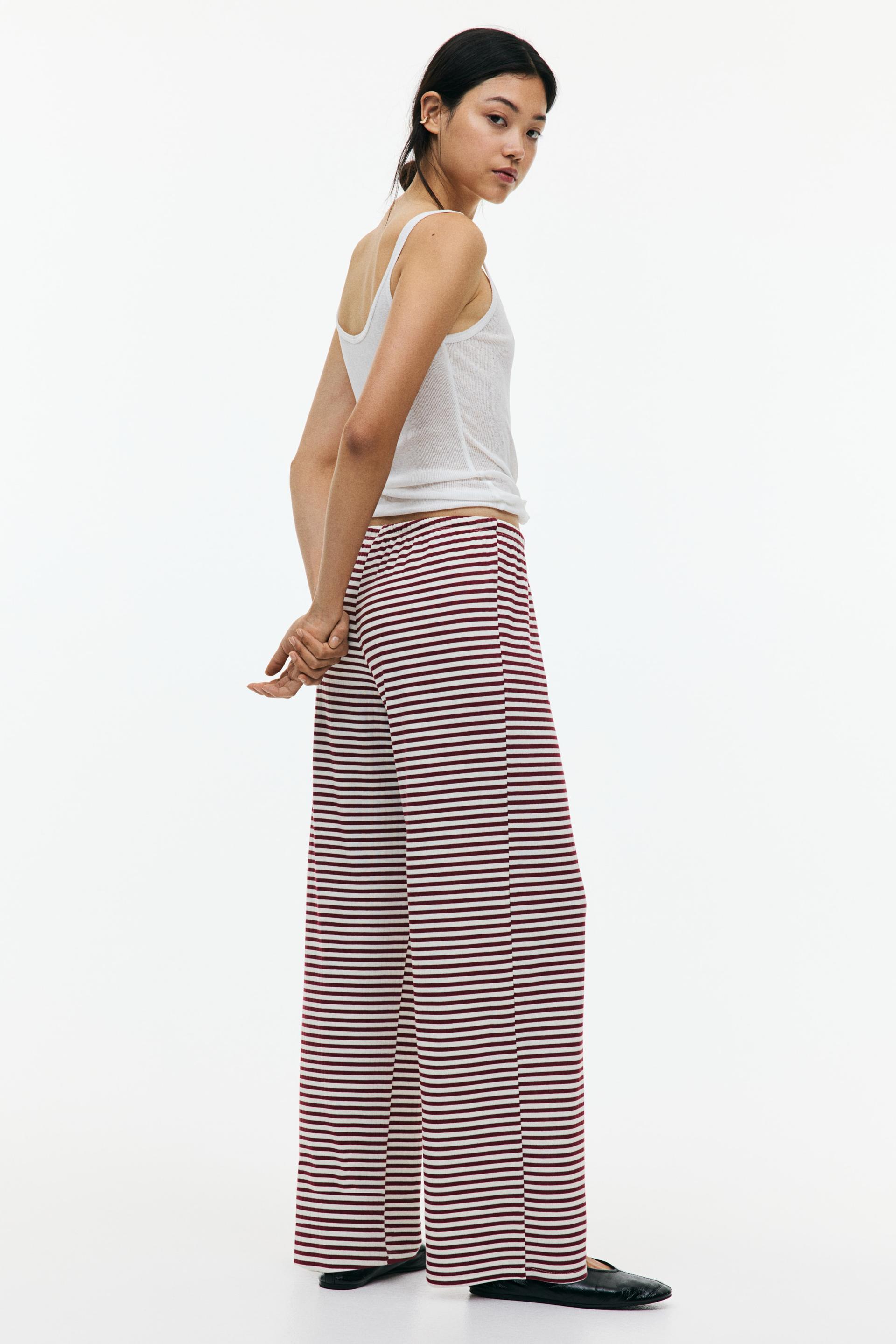 wide-leg drawstring pants