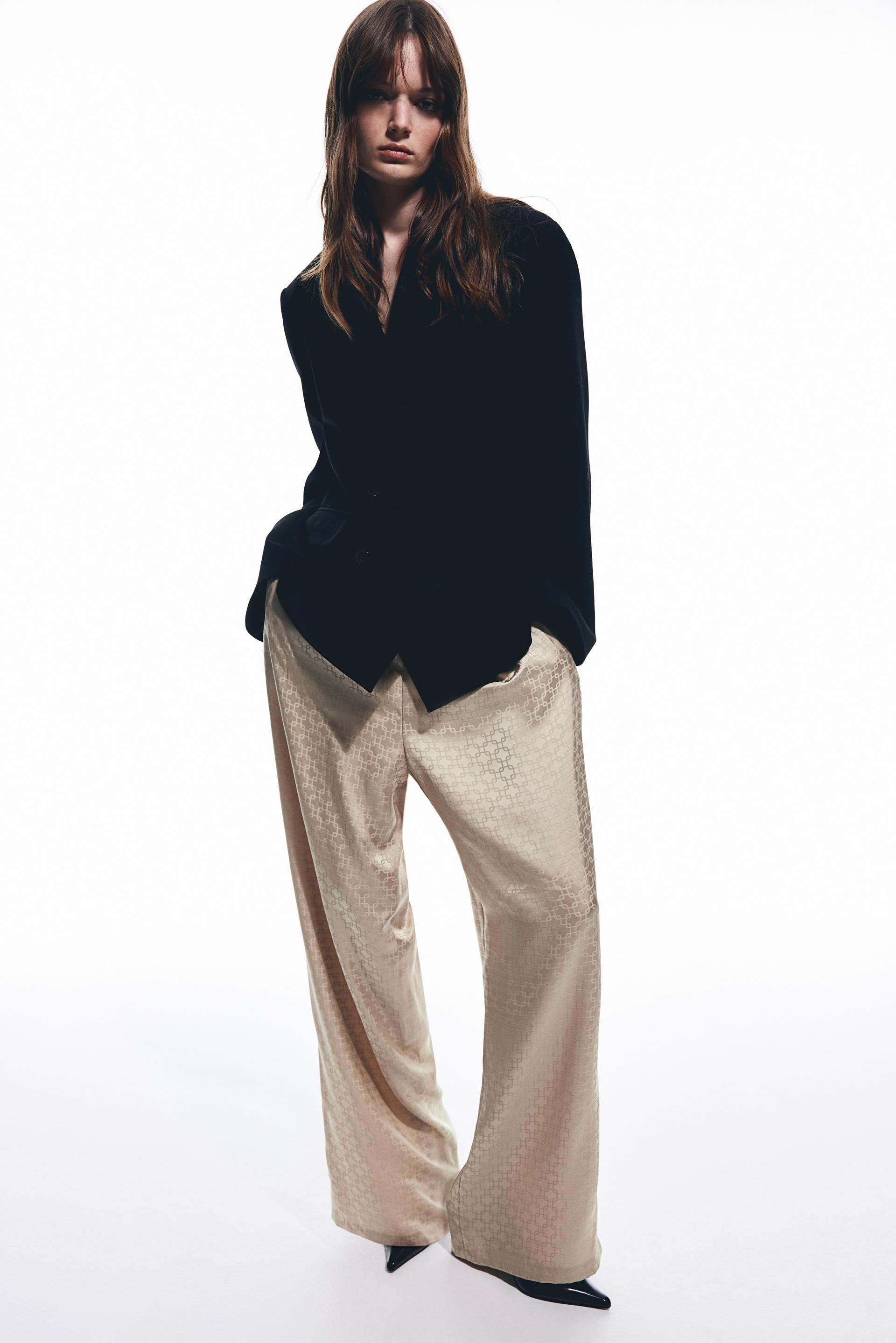 wide-leg drawstring pants