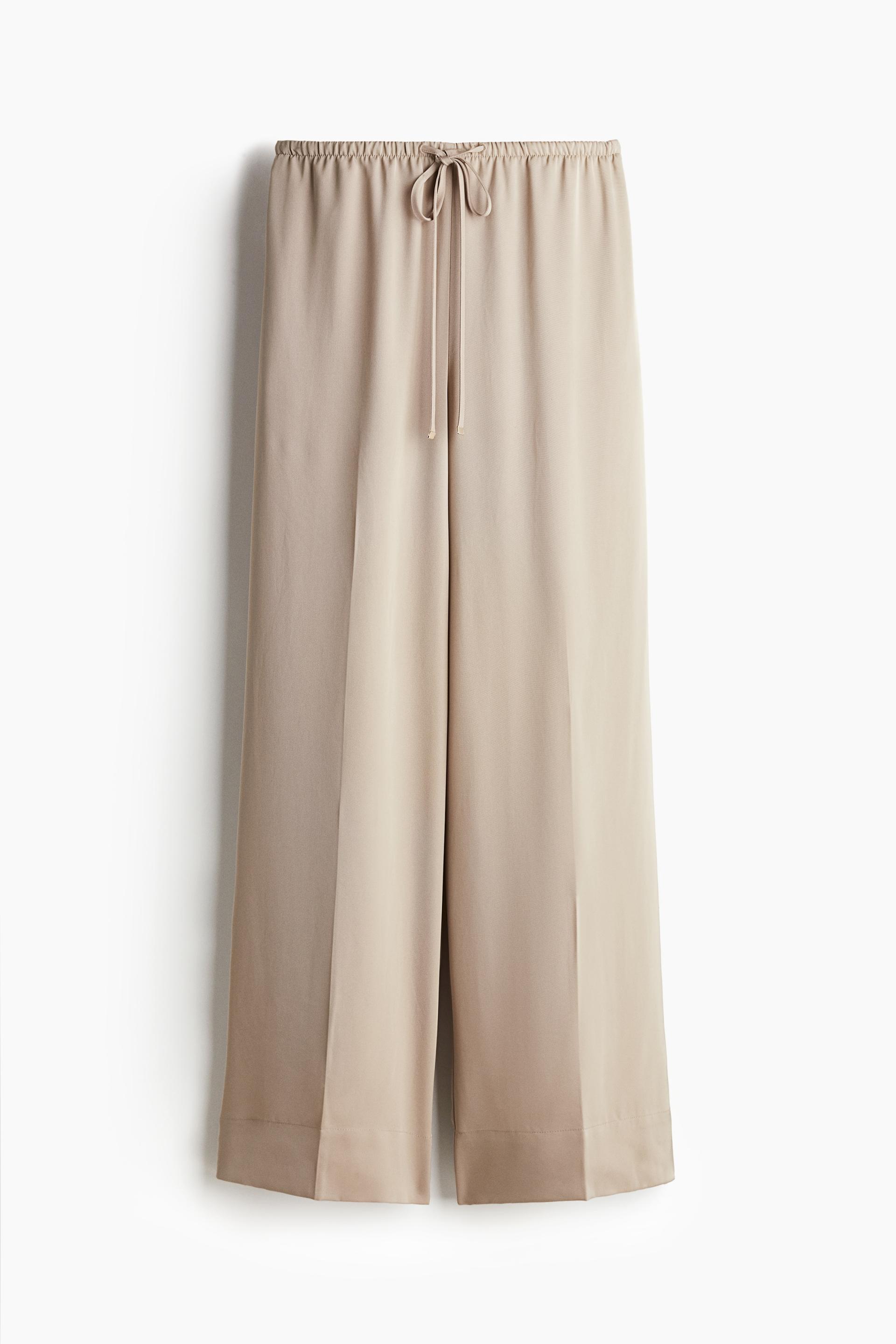 wide-leg drawstring pants