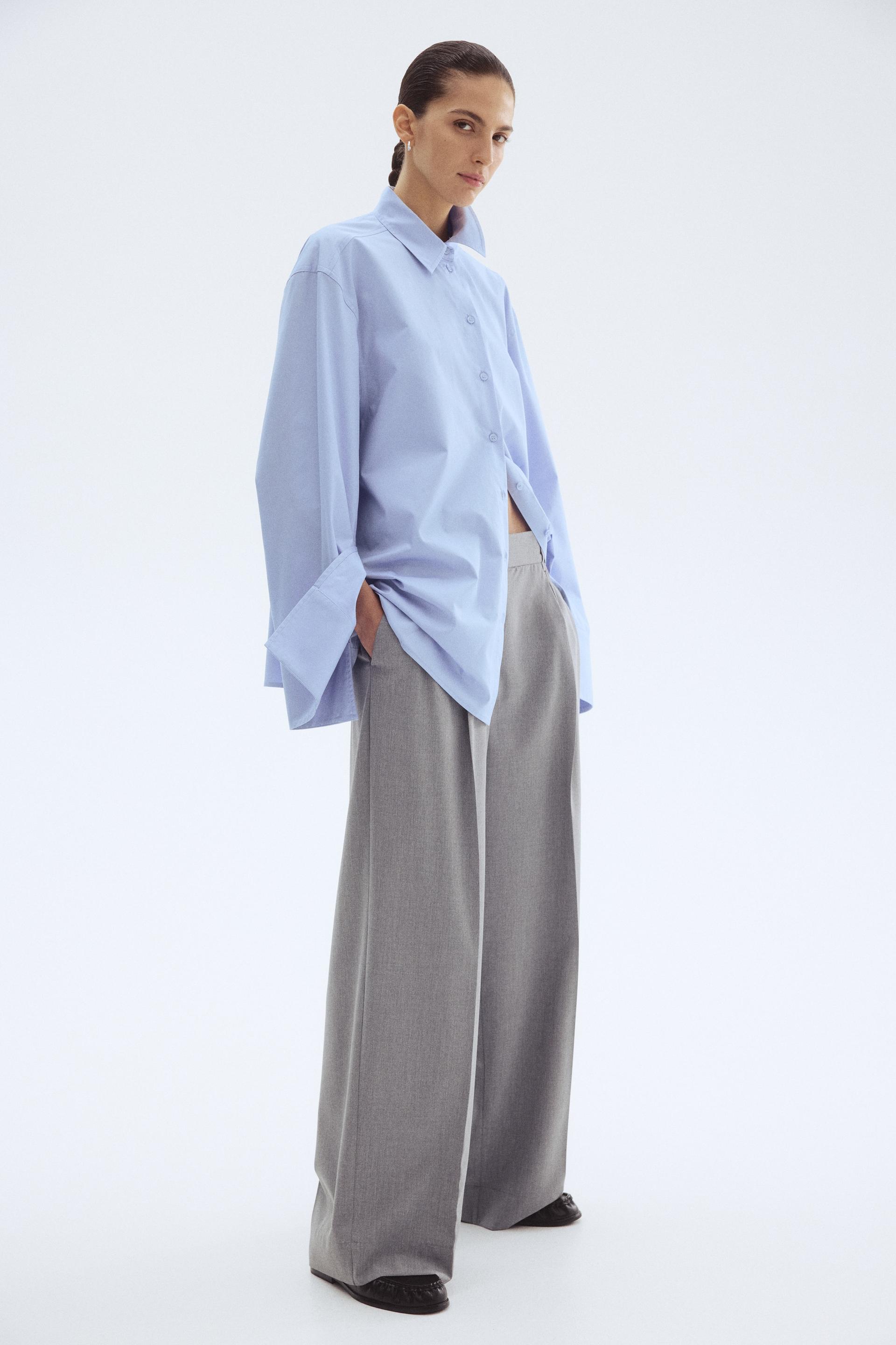 wide-leg dress pants