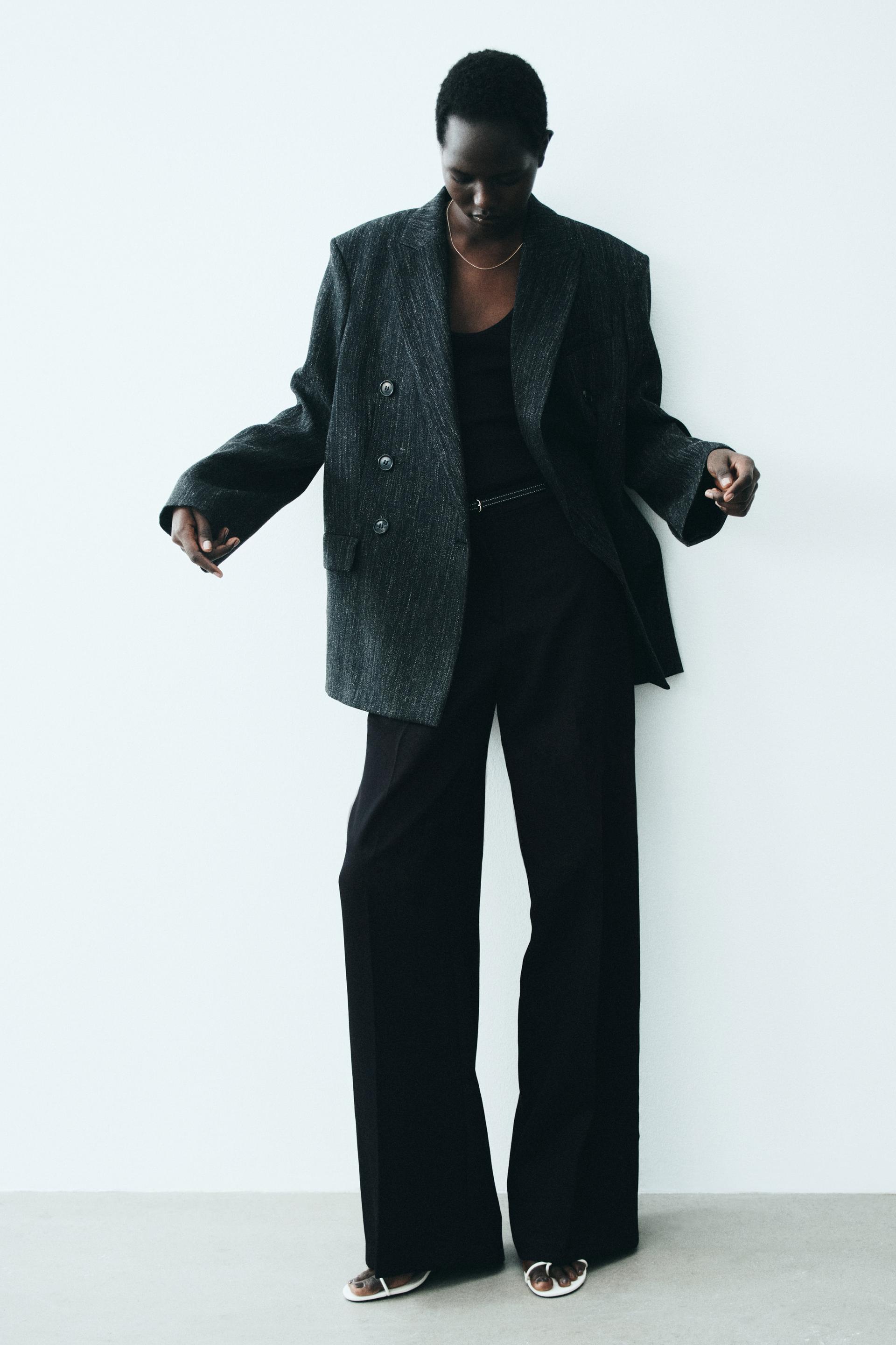 wide-leg dress pants