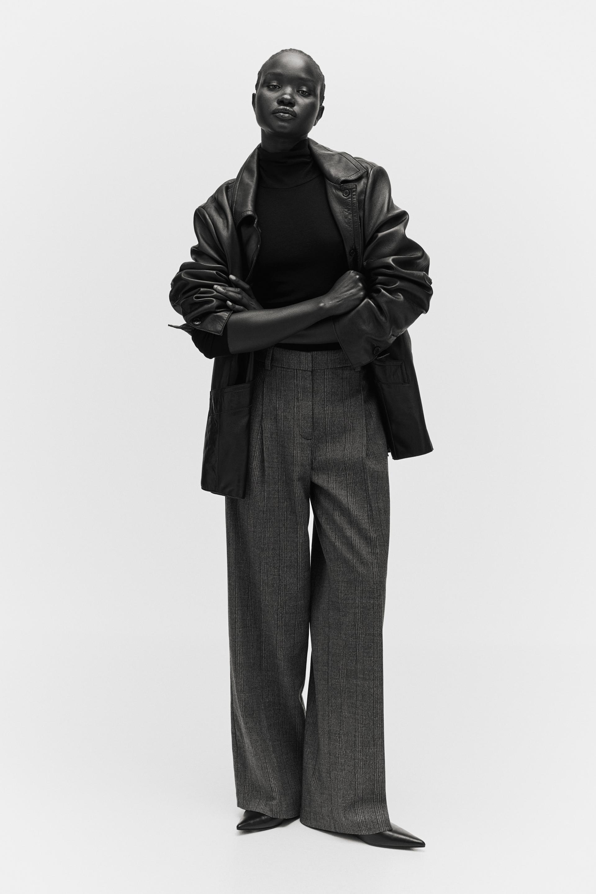 wide-leg dress pants