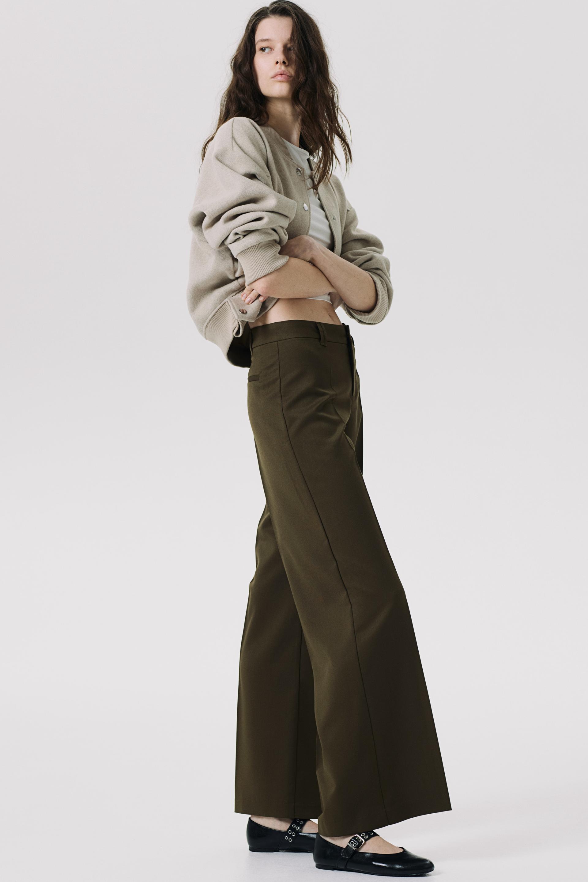 wide-leg dress pants