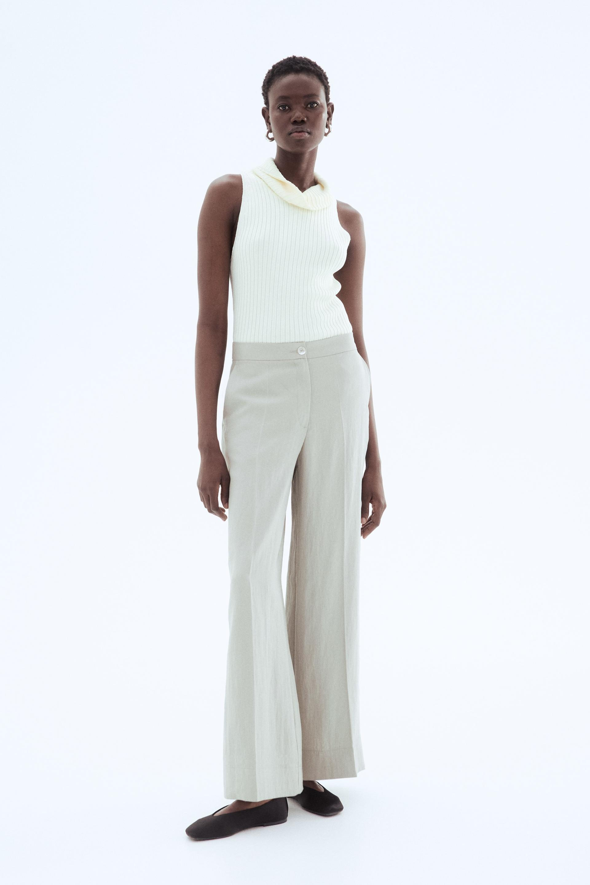 wide-leg dress pants