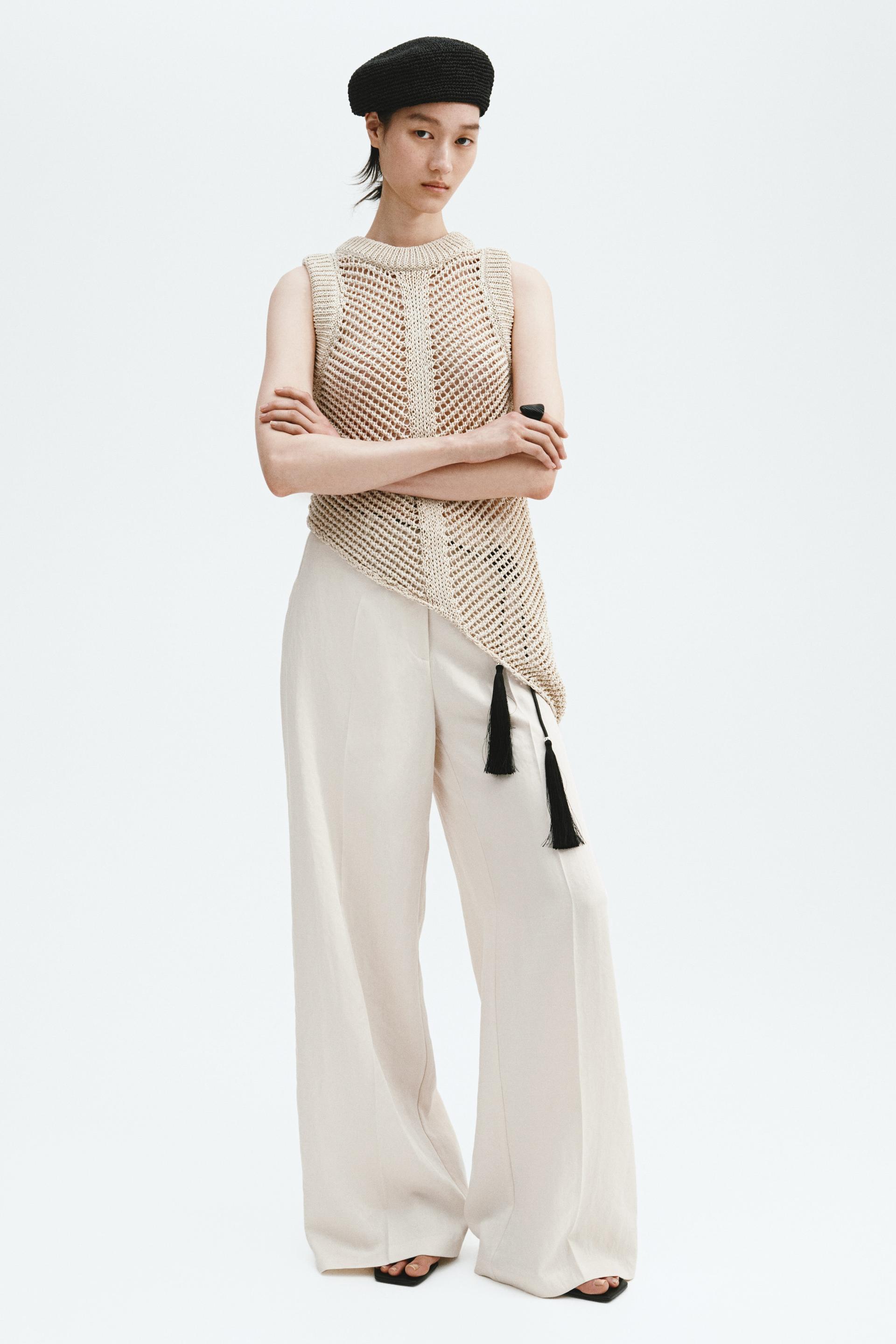 wide-leg dress pants
