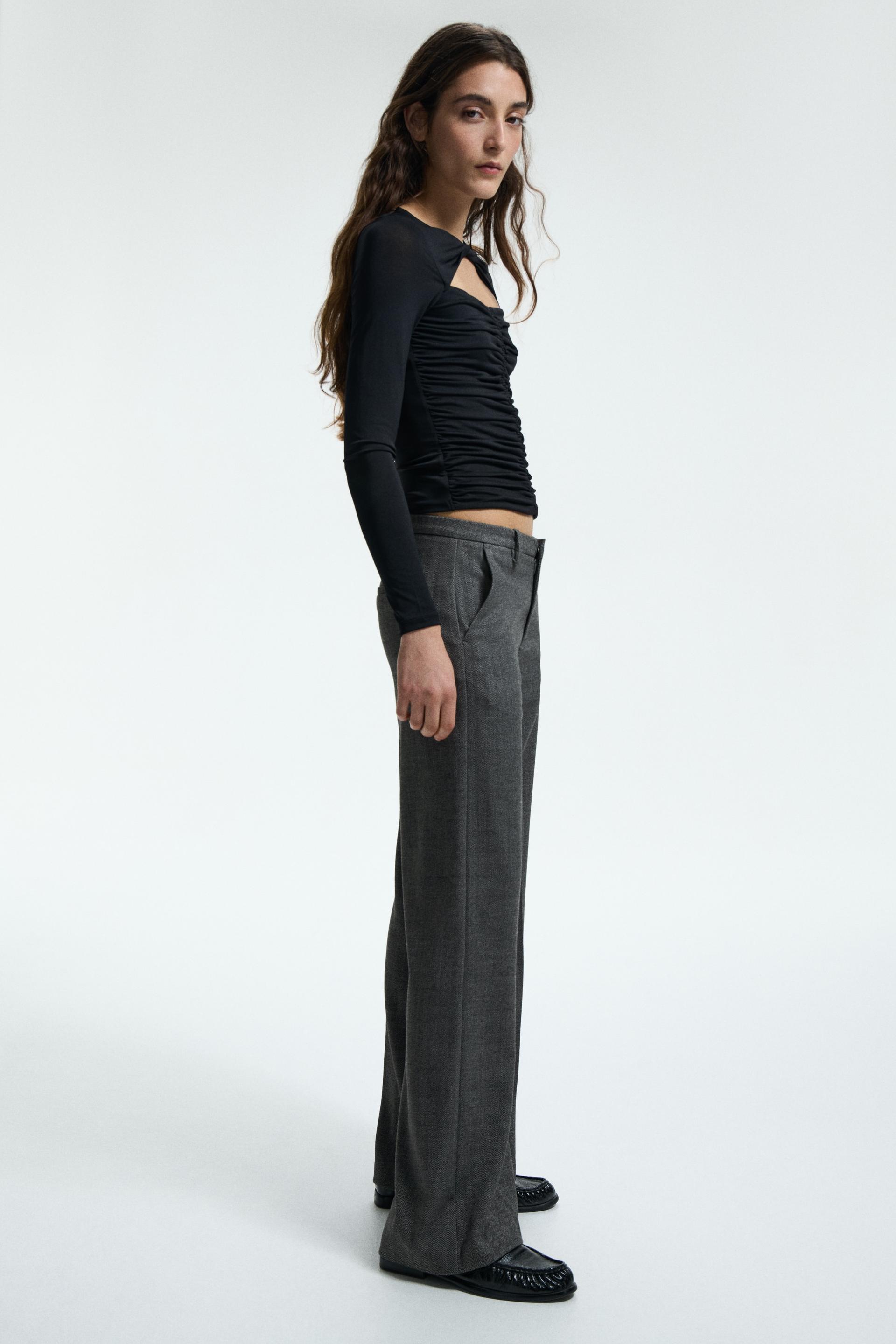 wide-leg dress pants