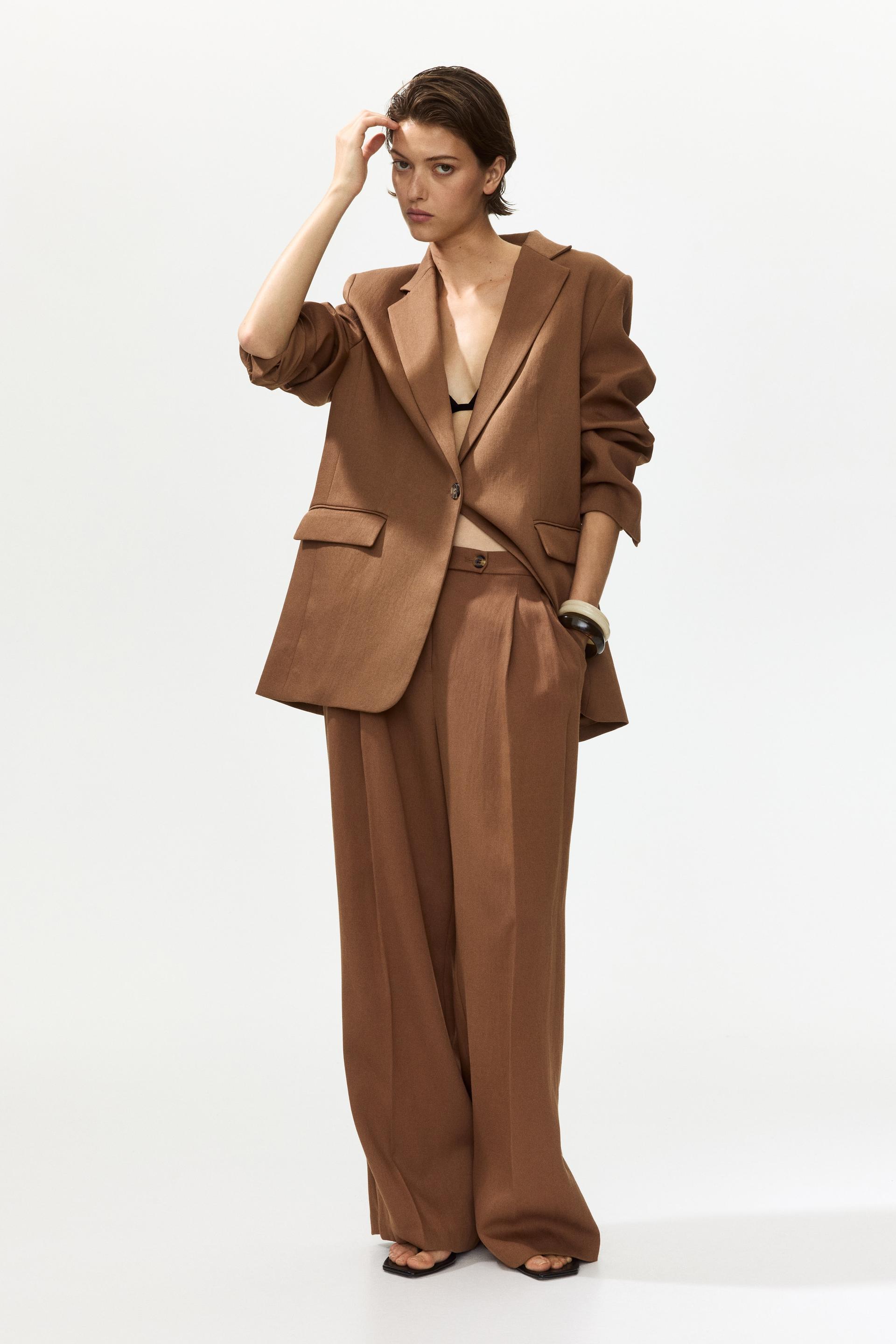 wide-leg dress pants