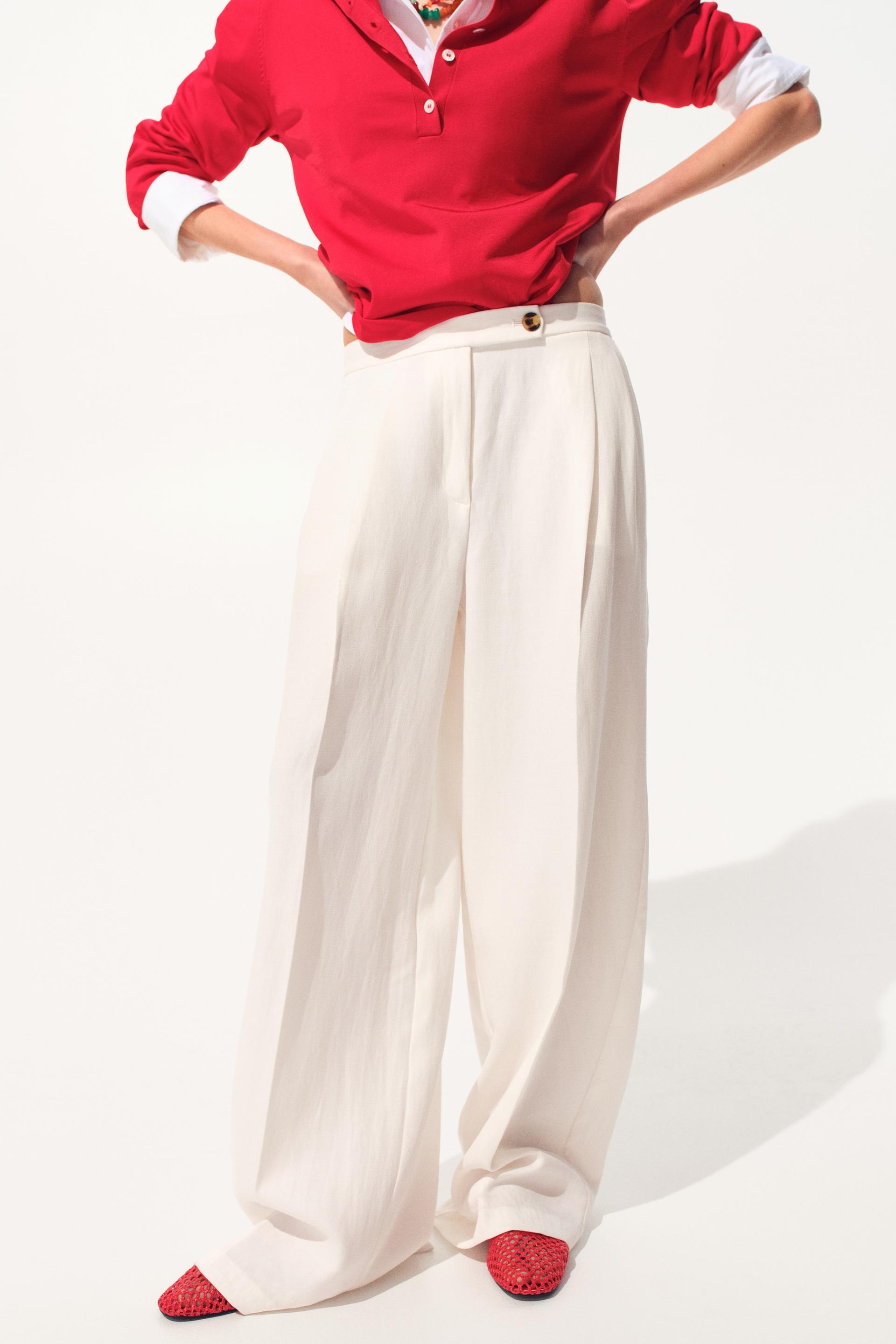wide-leg dress pants