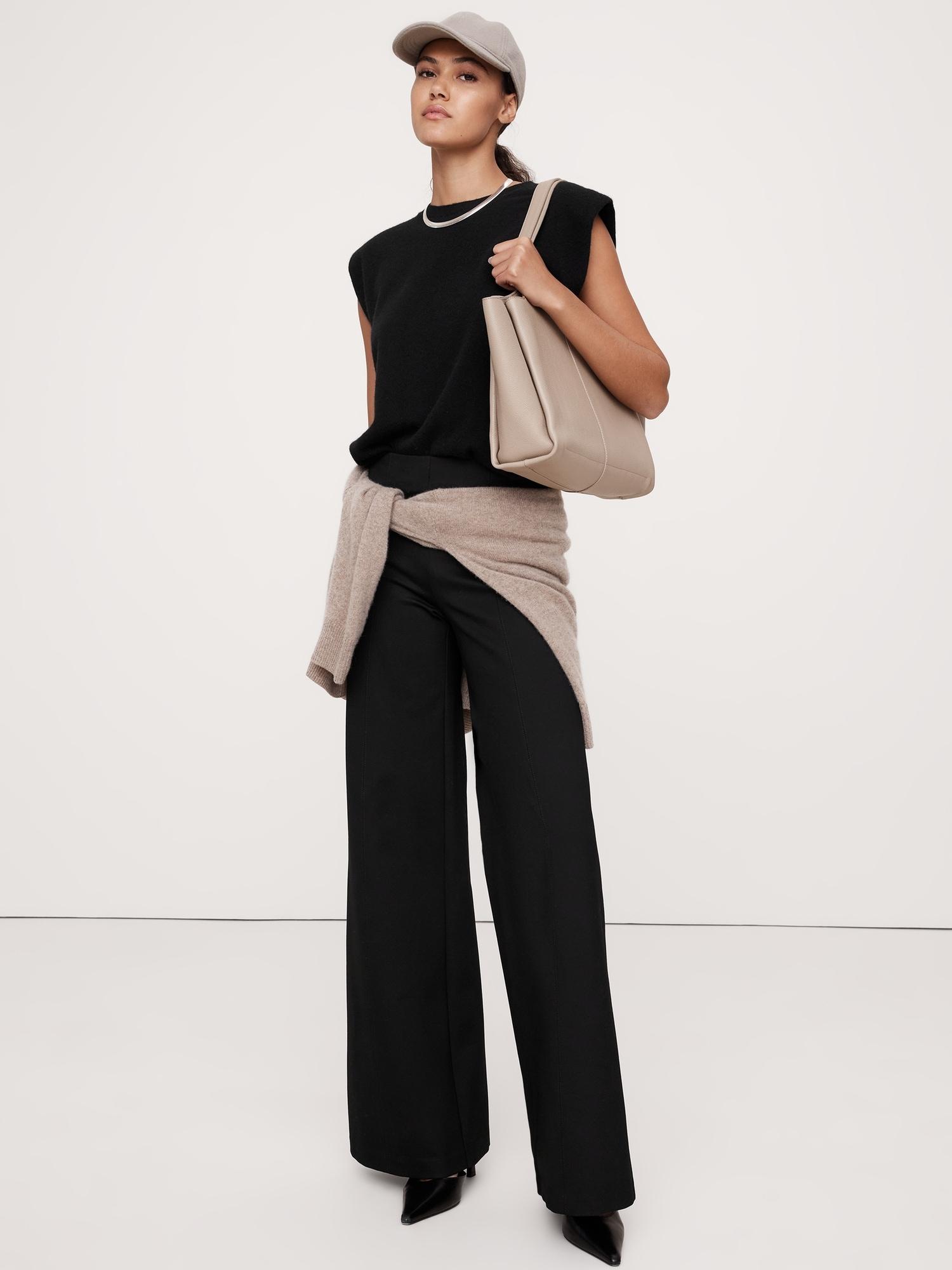 wide-leg everywhere ponte pant