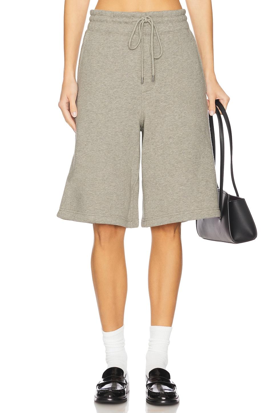 wide leg fleece short