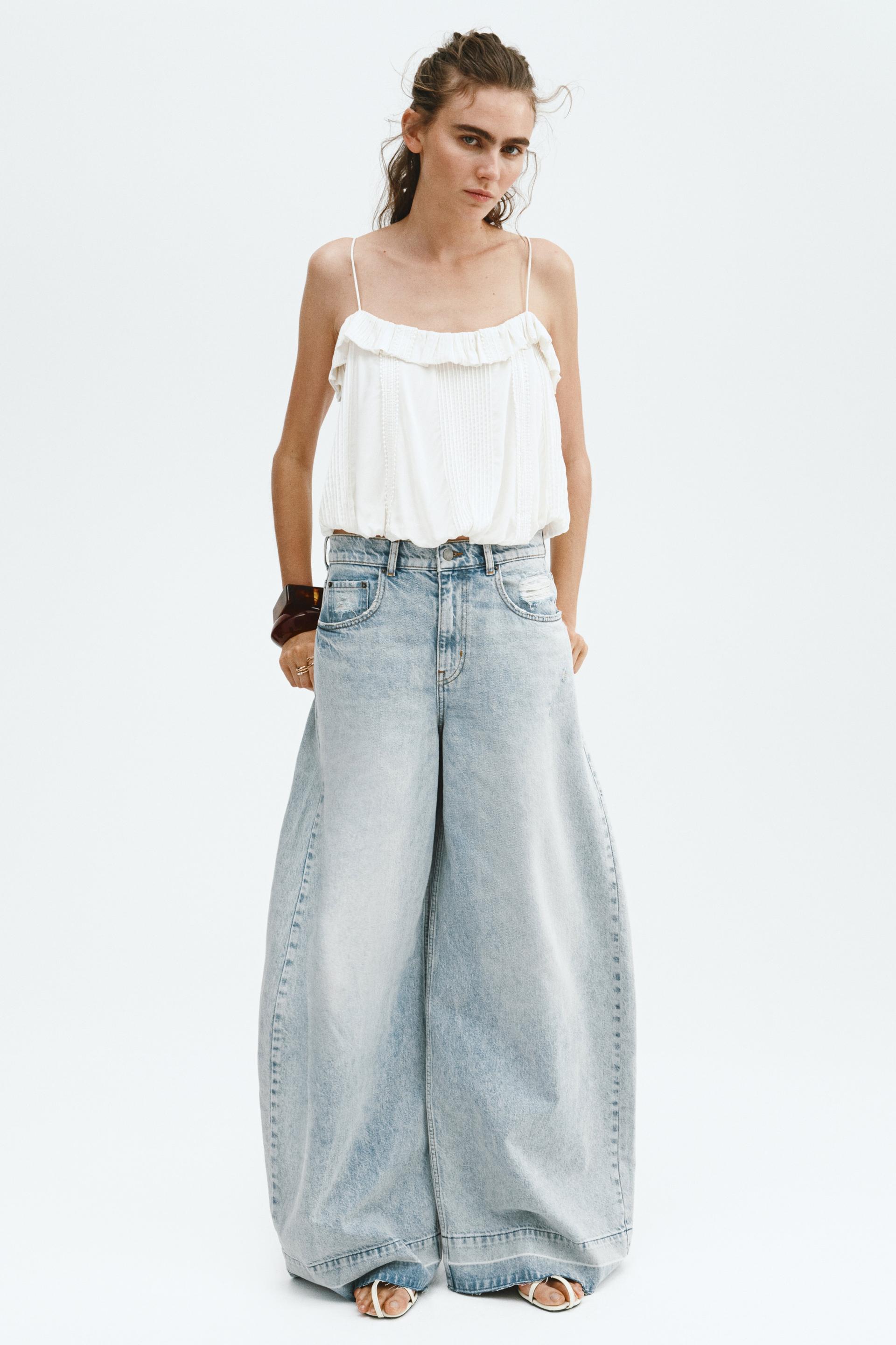wide-leg jeans