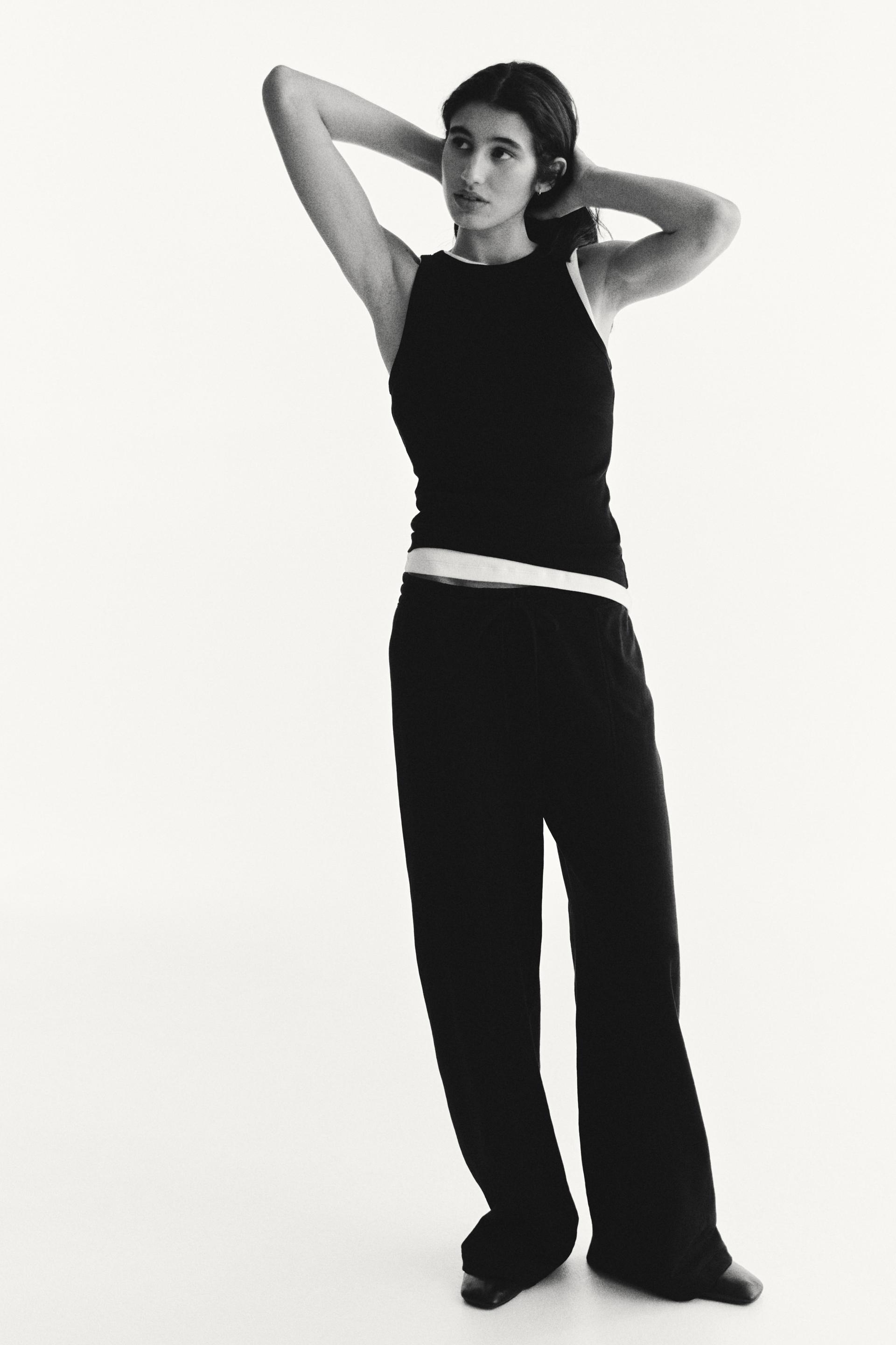 wide-leg joggers