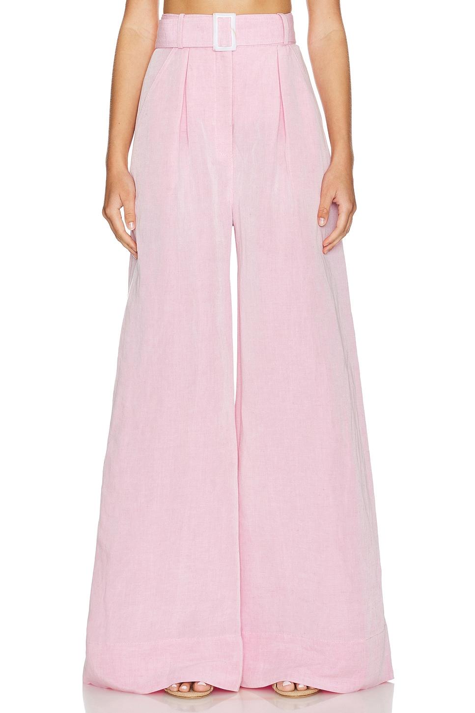 wide leg pleated pant