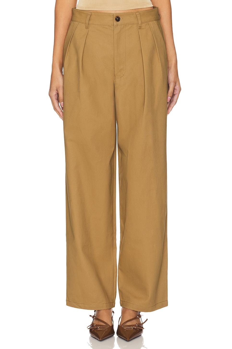 wide leg pleated trouser