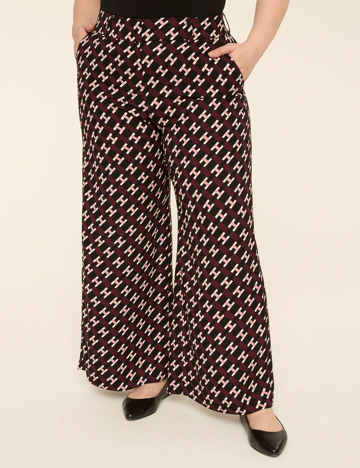 wide leg print pant