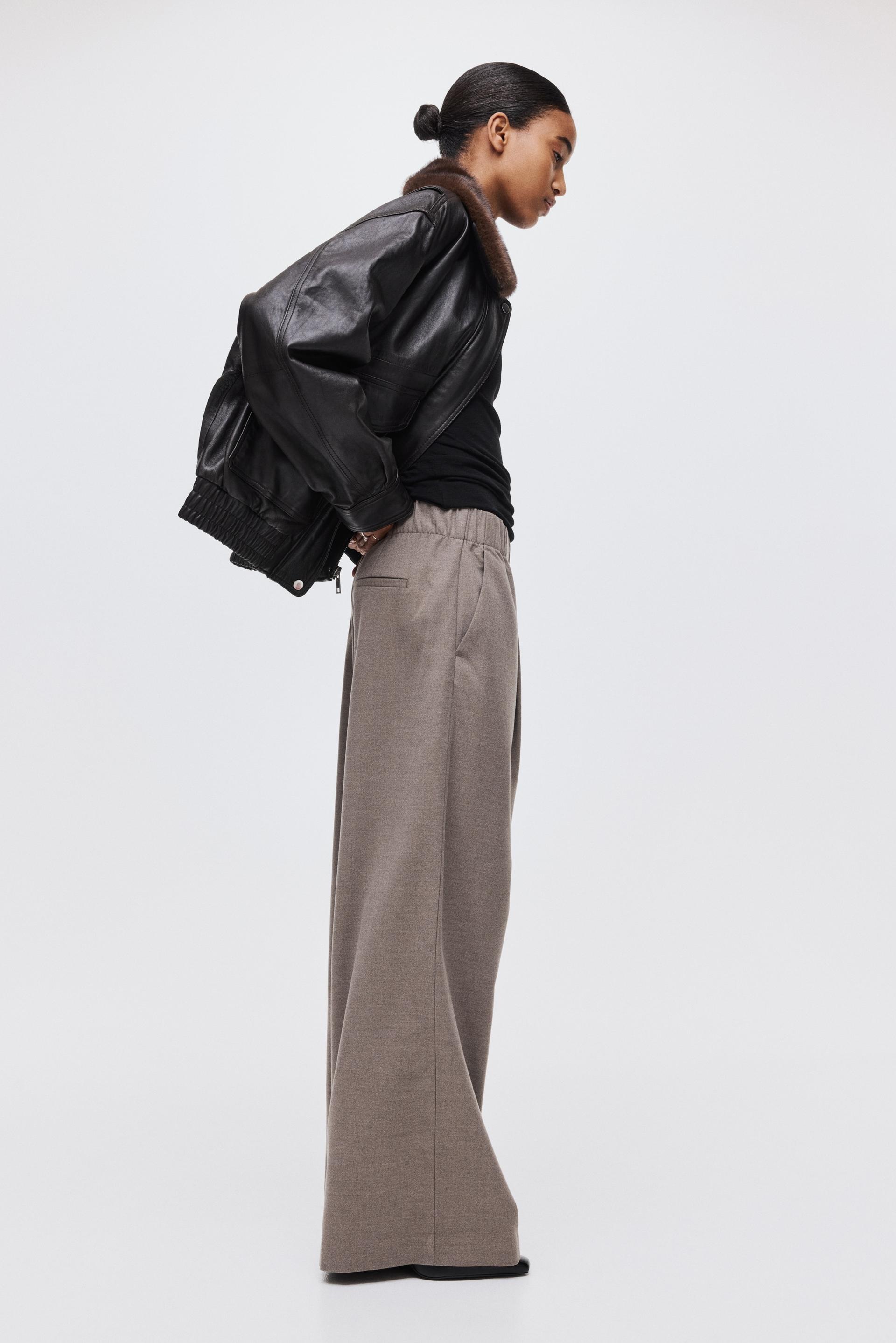 wide-leg pull-on pants