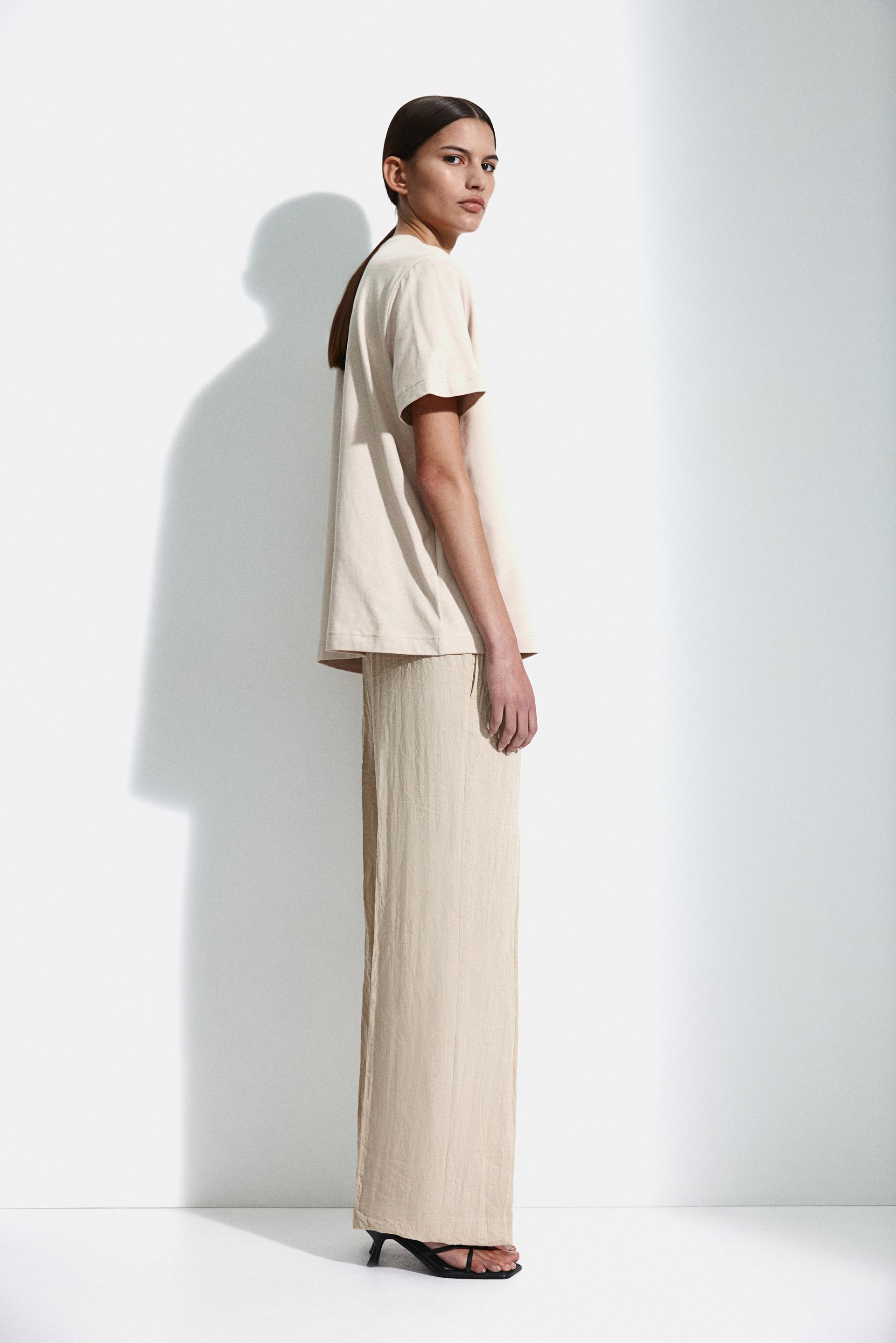 wide-leg pull-on pants