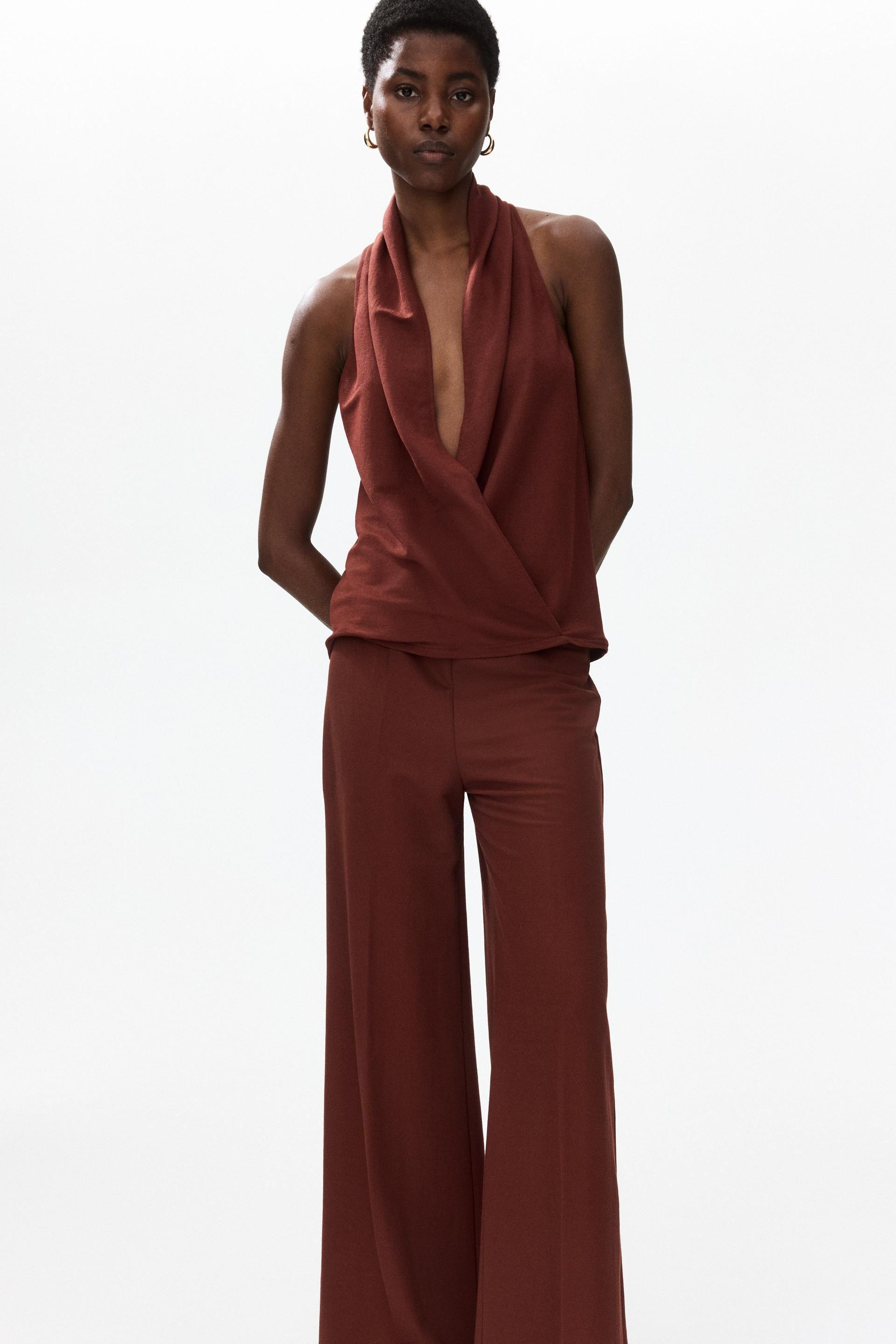 wide-leg pull-on pants