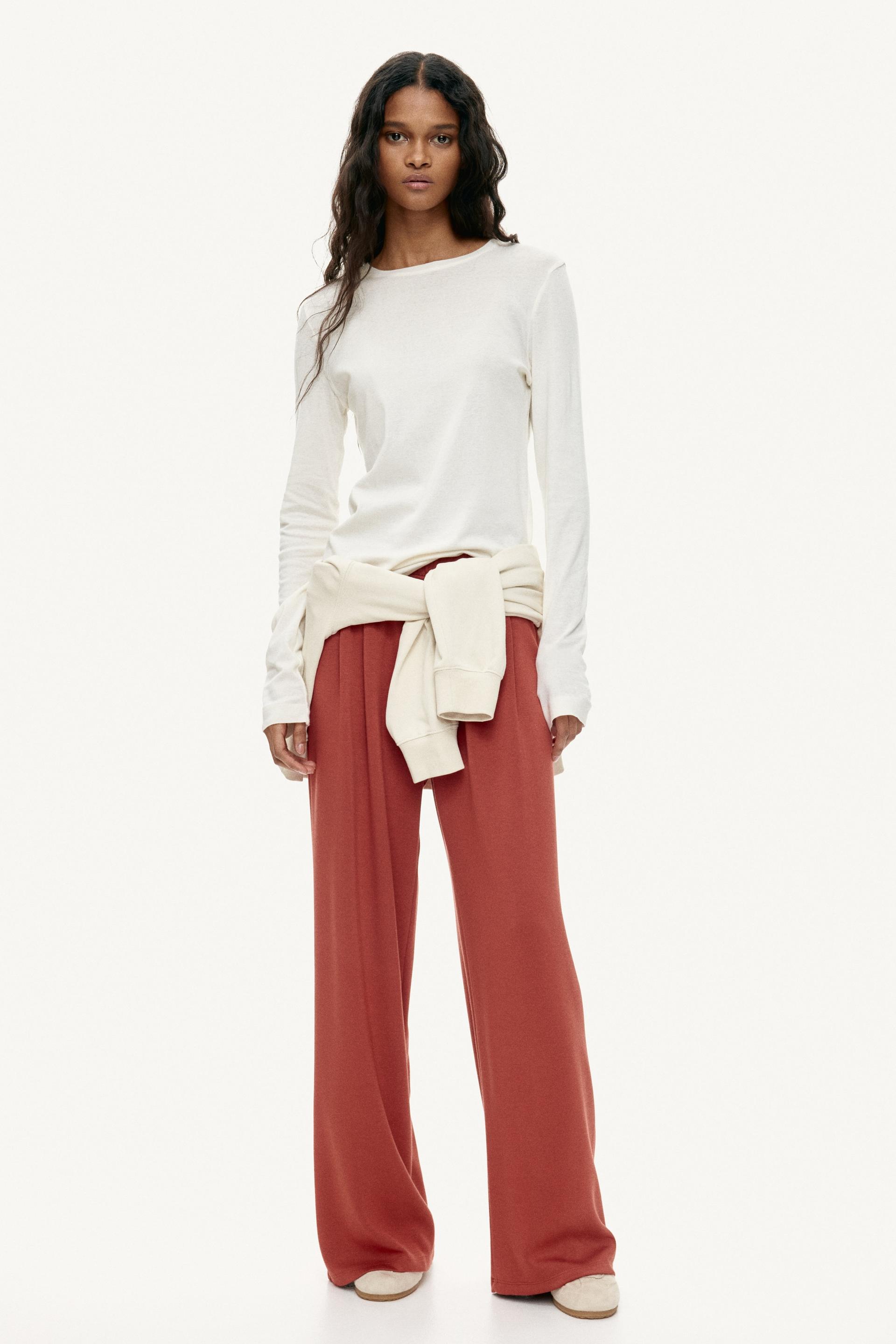 wide-leg pull-on pants